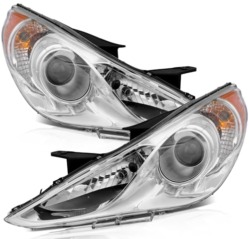 Chrome Housing Amber Reflector Clear Lens