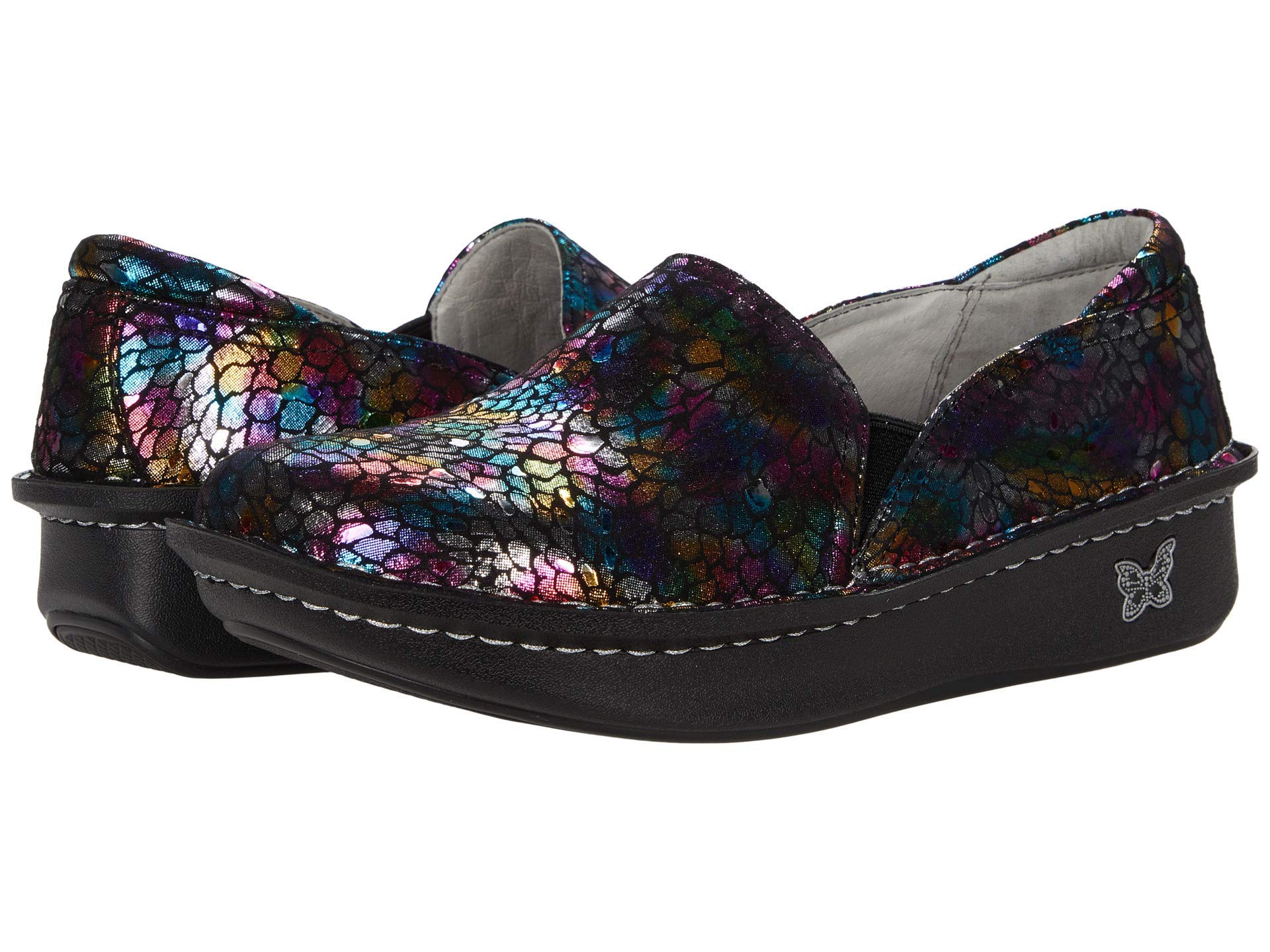 Alegria Debra Women's Comfort Slip-On Shoes for Work, Nursing & Everyday Wear - Arch Support & Cushioned Footbed