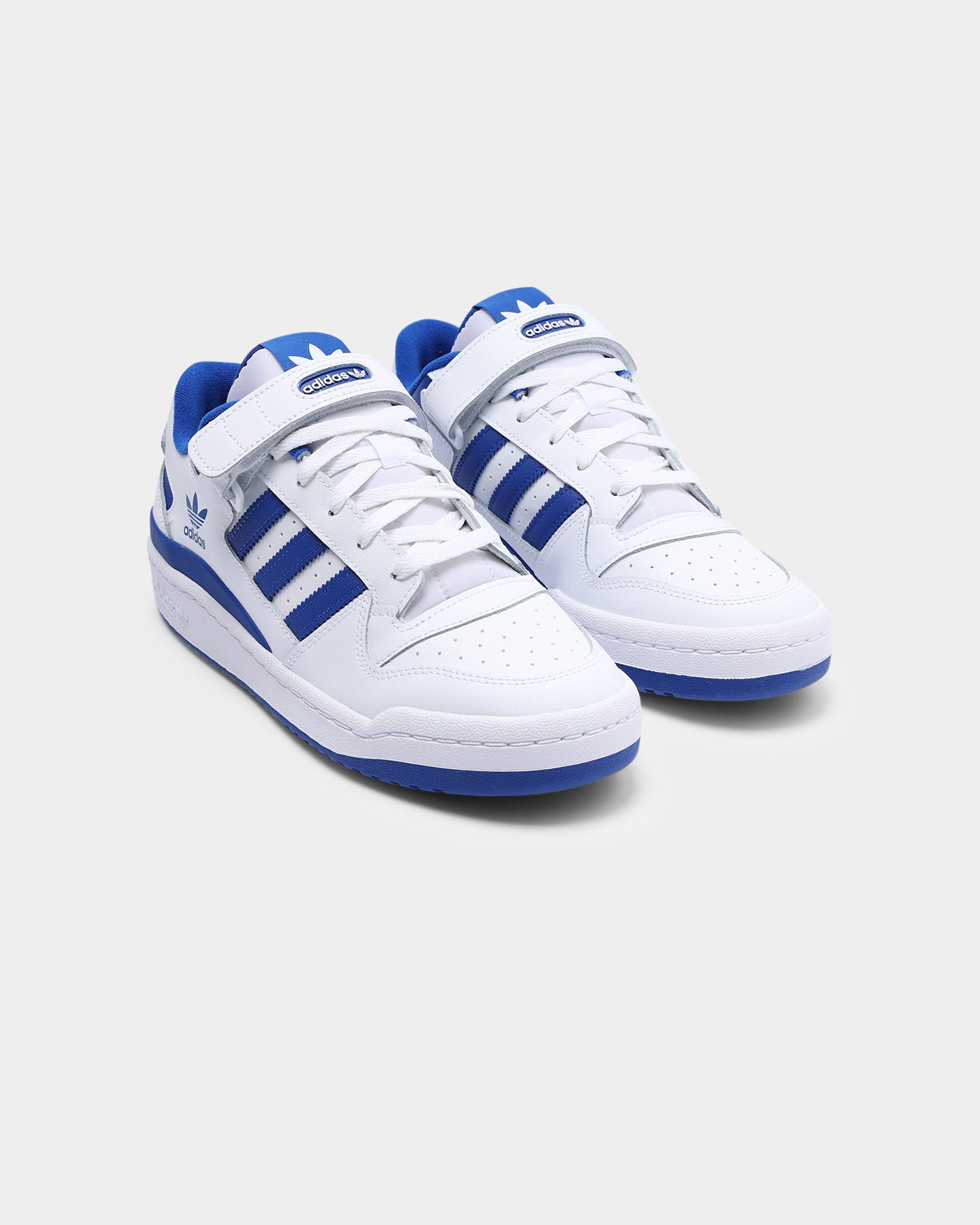 Adidas Men's Forum Low Sneakers - Cloud White / Royal Blue - Casual & Streetwear Shoes for Men | Perfect for Everyday Wear, Gym, and Urban Fashion