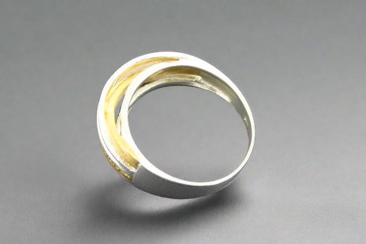 Multi Strand Knot Ring - Gold Over Sterling Silver Stackable Ring for Women, Perfect for Everyday Wear & Special Occasions