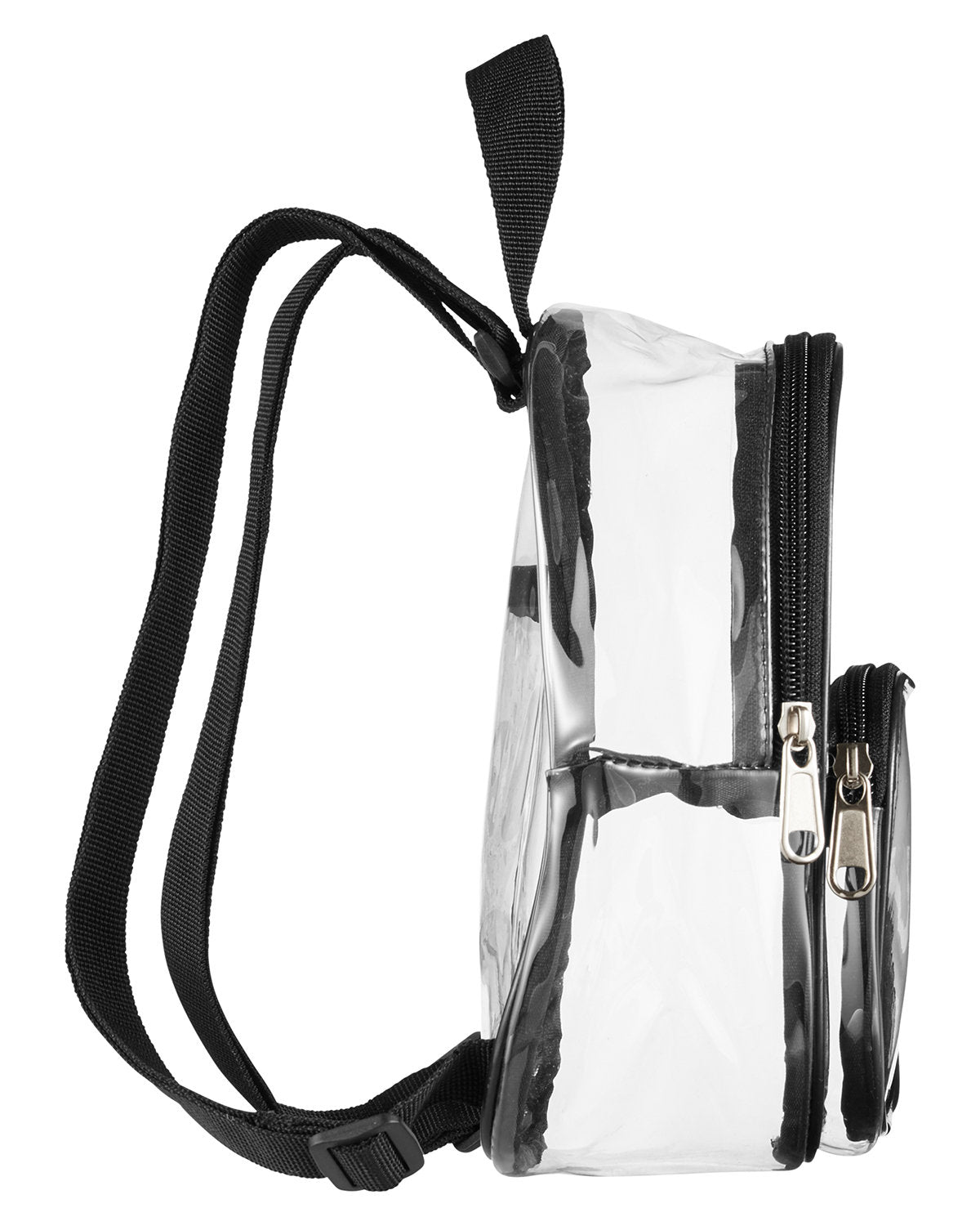 BAGedge BE268 Unisex Clear PVC Mini Backpack - Waterproof Transparent Daypack for Concerts, Festivals & Travel | Fashionable See-Through School Bag for Teens & Adults