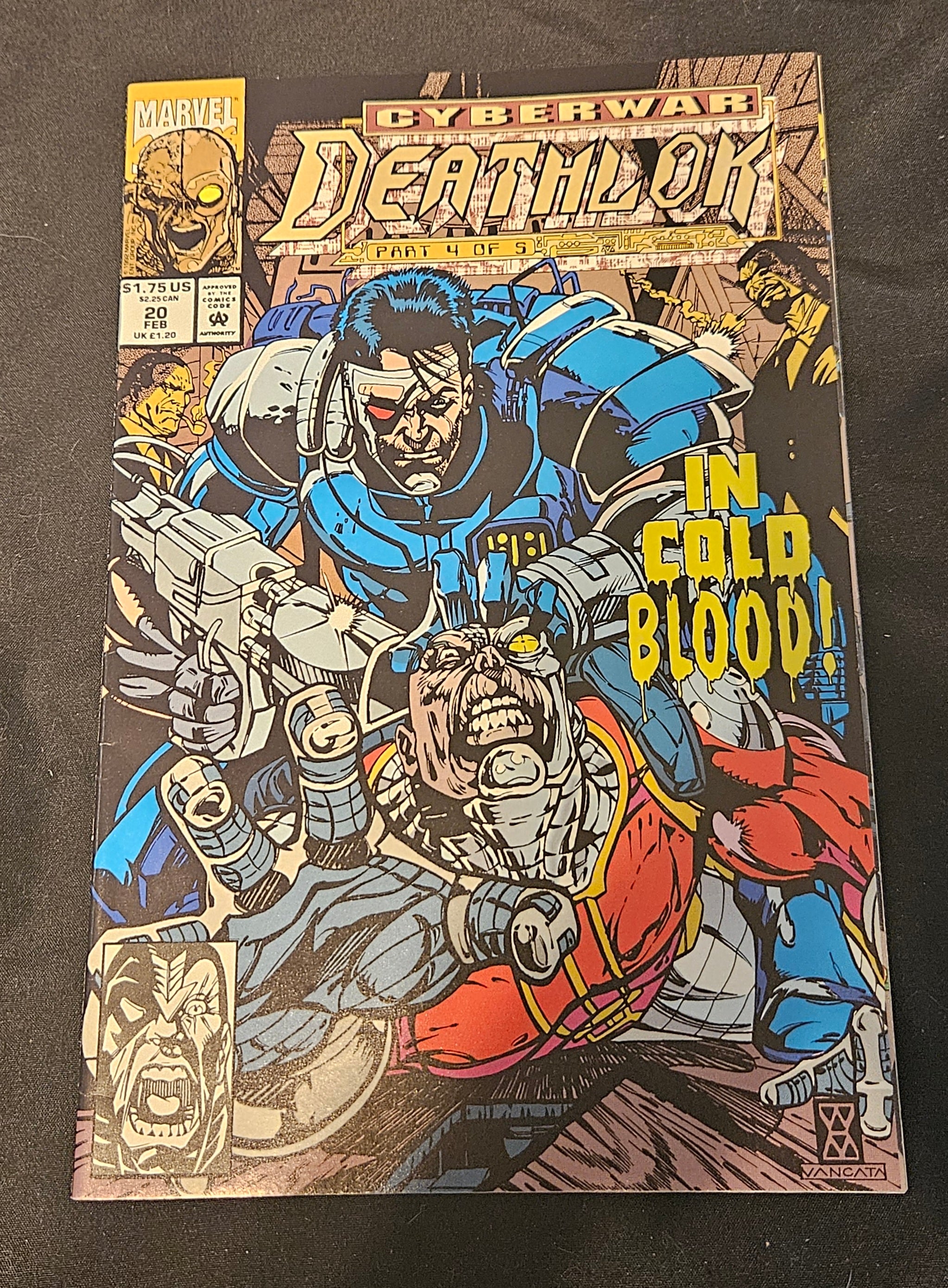 Marvel Comics Deathlok #20 February 1993 - In Cold Blood Cyberwar Part 4 of 5 | Rare Vintage Comic Book for Collectors & Marvel Fans | Perfect for Comic Book Collections, Gifts & Display