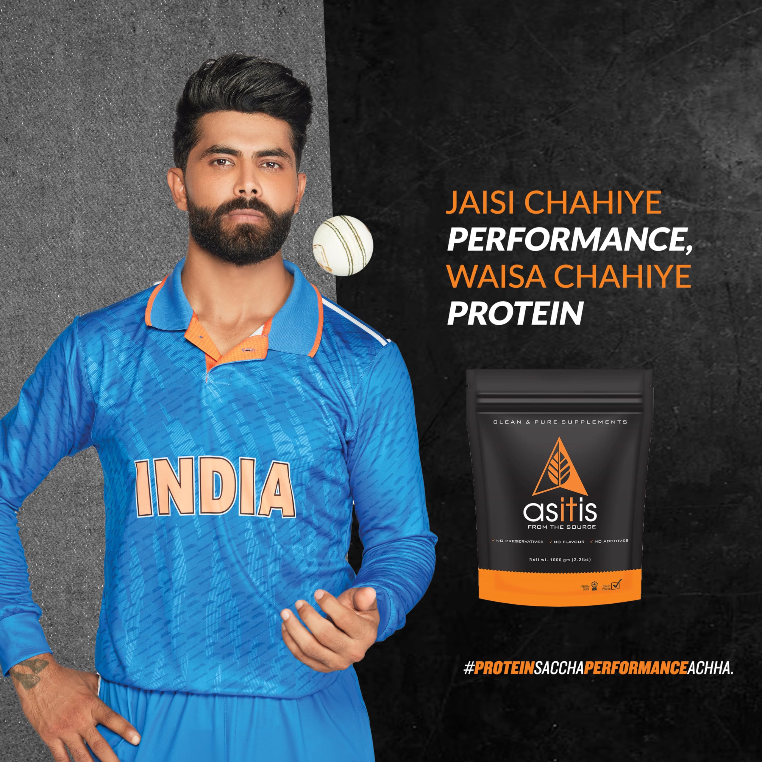 Asitis Nutrition 100% Soy Protein Isolate Powder - 27g Protein per Serving, All 9 Essential Amino Acids, Vegan Plant-Based Protein Supplement, Unflavored, Zero Cholesterol & Additives - 1000g (33 Servings) for Muscle Recovery, Weight Management & Healthy Lifestyle