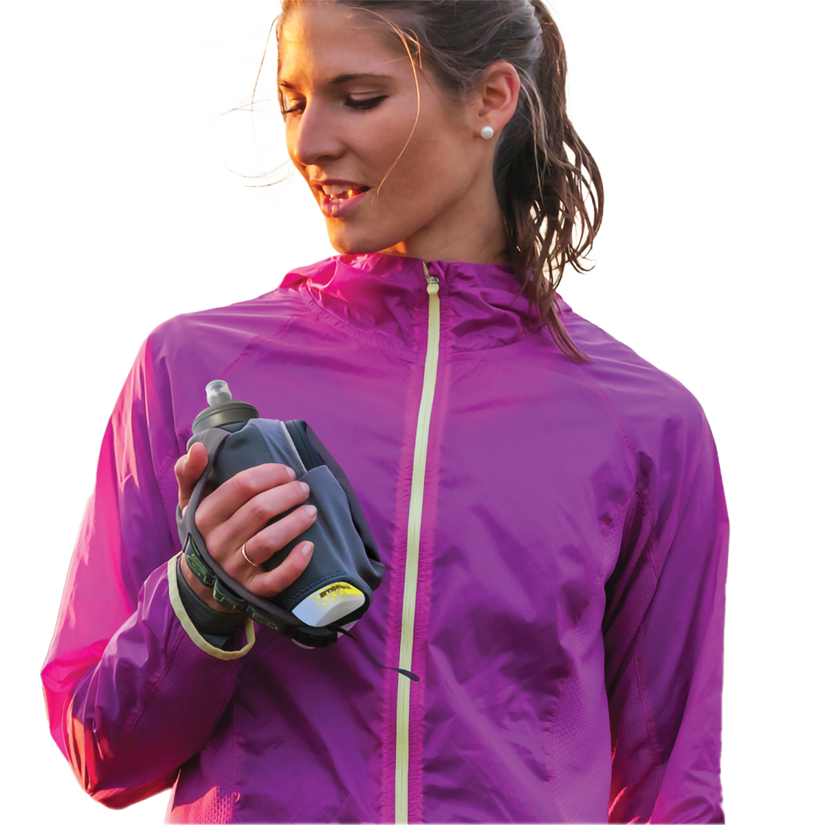 16 oz Hydraform Soft Tech Handheld Water Bottle - Leakproof & BPA-Free Sports Water Bottle for Gym, Hiking, Running & Outdoor Activities