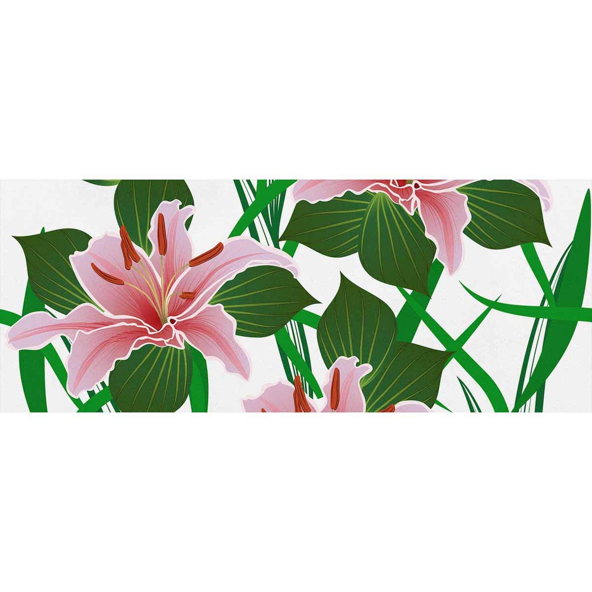 InterestPrint Lily Flower Pattern Gift Wrapping Paper Rolls - 3 Rolls for Birthday, Valentine's Day, Christmas Presents | Perfect for DIY Crafts, Party Decorations & Gift Packaging