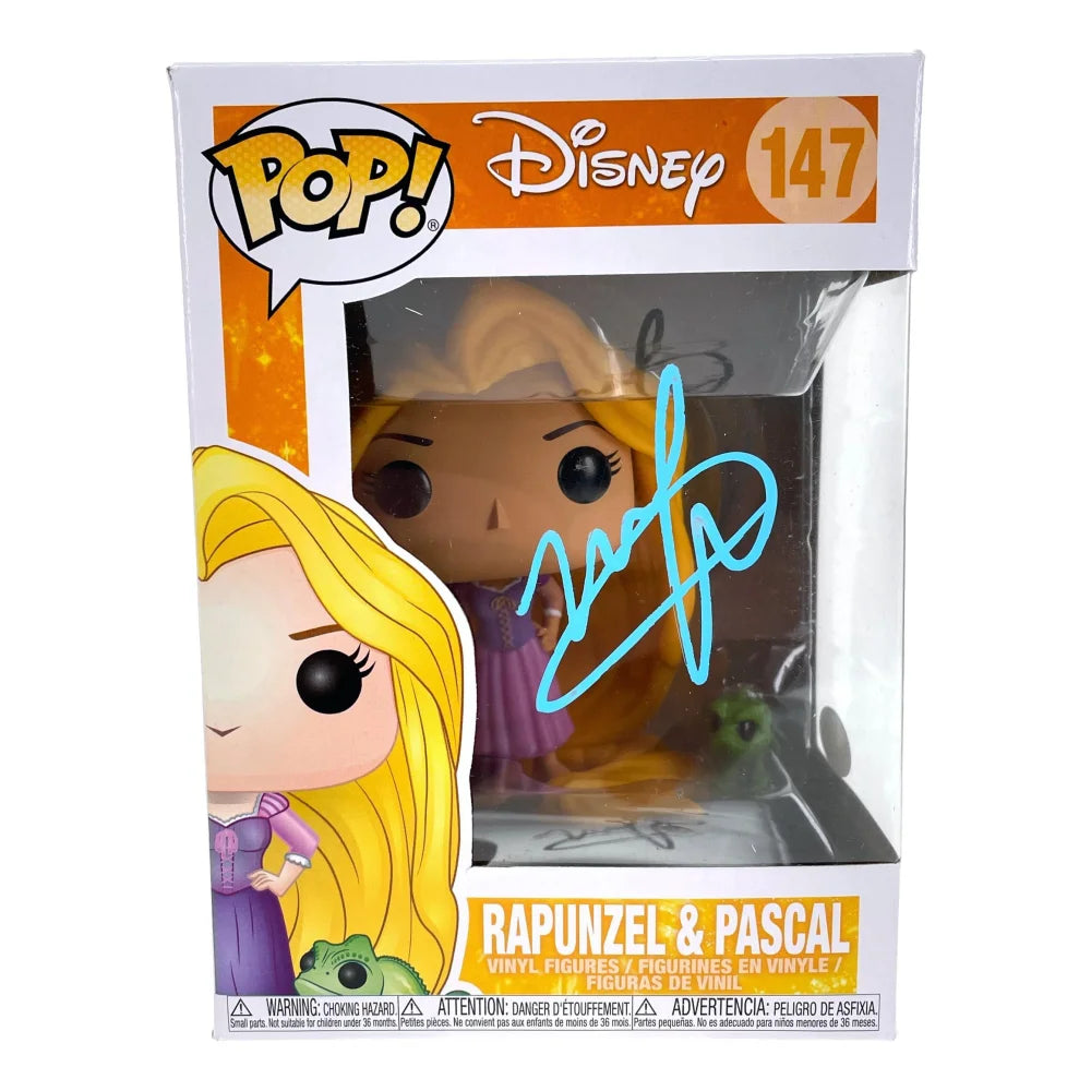 Mandy Moore Autographed Tangled Funko Pop #147 - Rapunzel & Pascal Signed Collectible with JSA COA - Perfect for Disney Fans, Movie Memorabilia Collectors & Gift Giving
