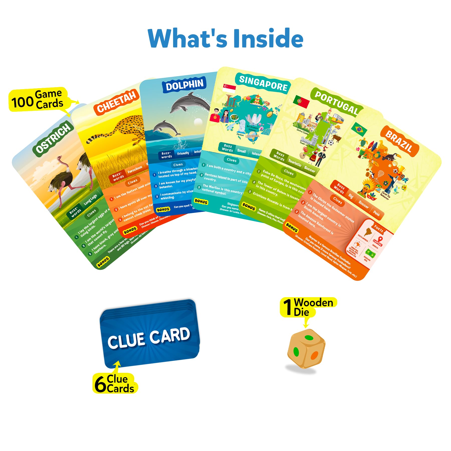 Skillmatics Guess in 10 Animals & Countries Card Game Set - Educational Family Board Game for Kids Ages 8-10+ | Fun Learning Toy for Boys & Girls | Perfect Birthday Gift, Travel Game & Family Night Activity | Great for Learning Geography & Animal Facts | Ideal for Classroom, Road Trips, Homeschooling & Indoor Family Fun | Perfect for Birthday Parties, School Learning, Family Game Nights & Travel Entertainment