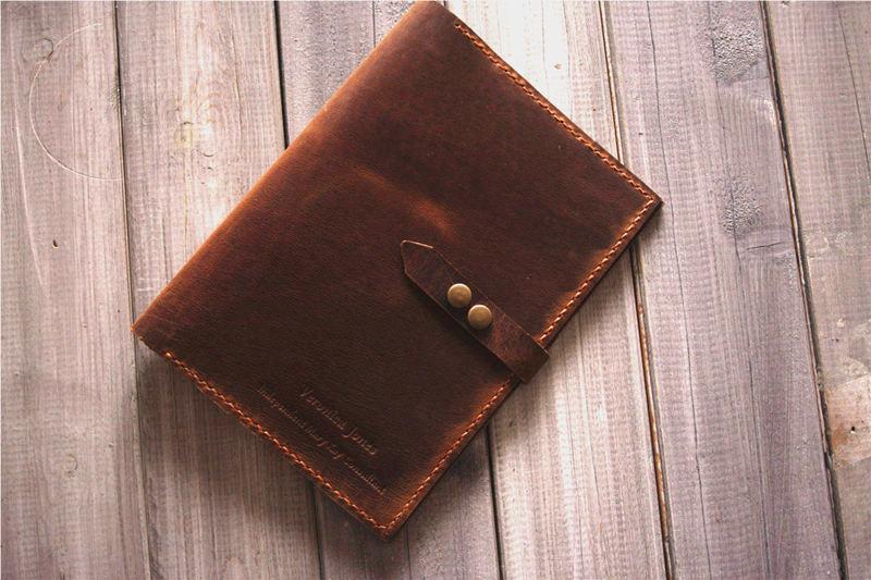 Premium Custom Leather iPad Pro Case Cover Folio - Handmade Genuine Leather Protective Sleeve for iPad Pro 11/12.9 inch - Perfect for Business, Travel & Daily Use