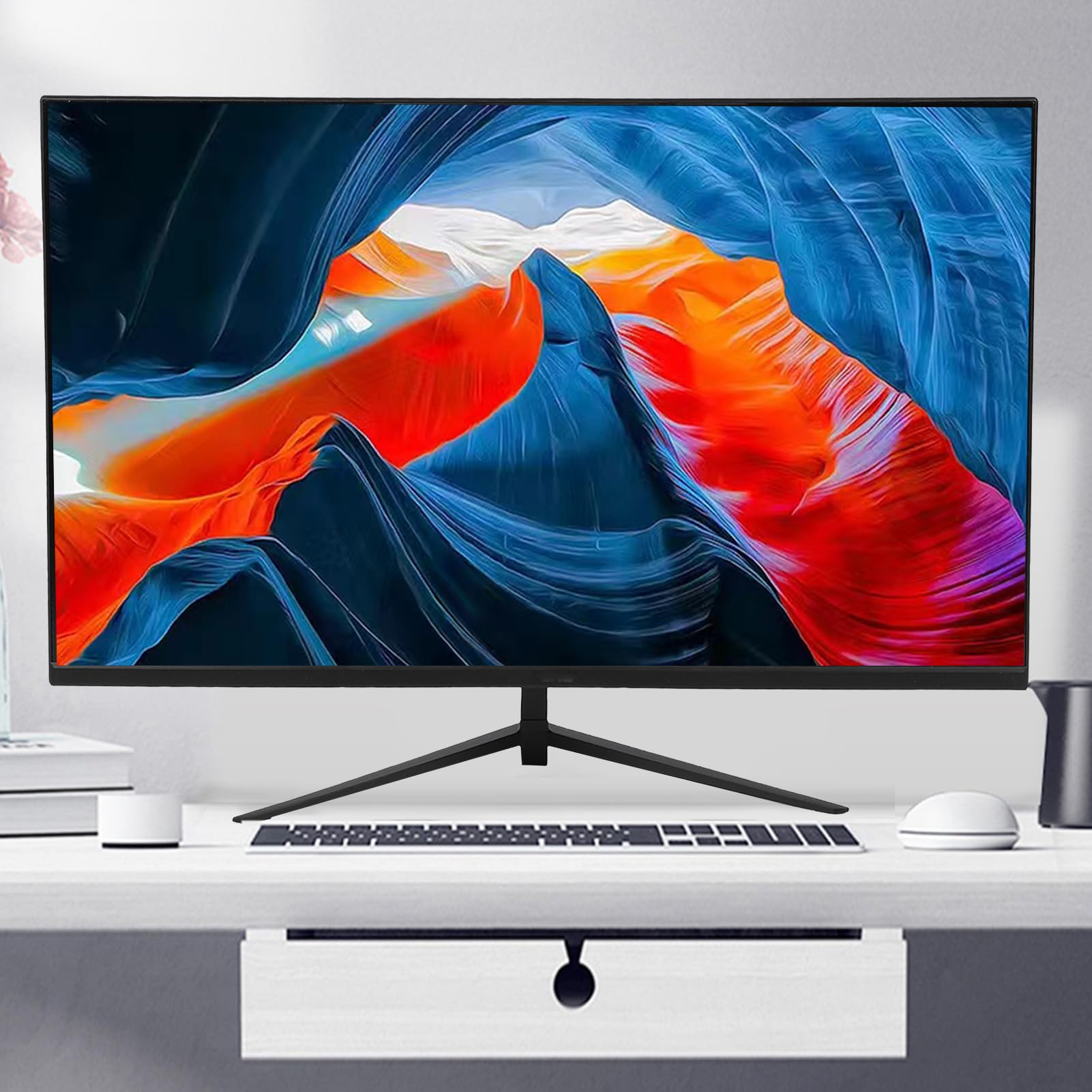 27 Inch Gaming Monitor - Ultra Thin 2K QHD 165Hz LED Computer Screen with HDMI & DP Ports, 120% sRGB Eye Care Technology, Wide Viewing Angle (Black) - Perfect for Esports, Streaming & Office Work