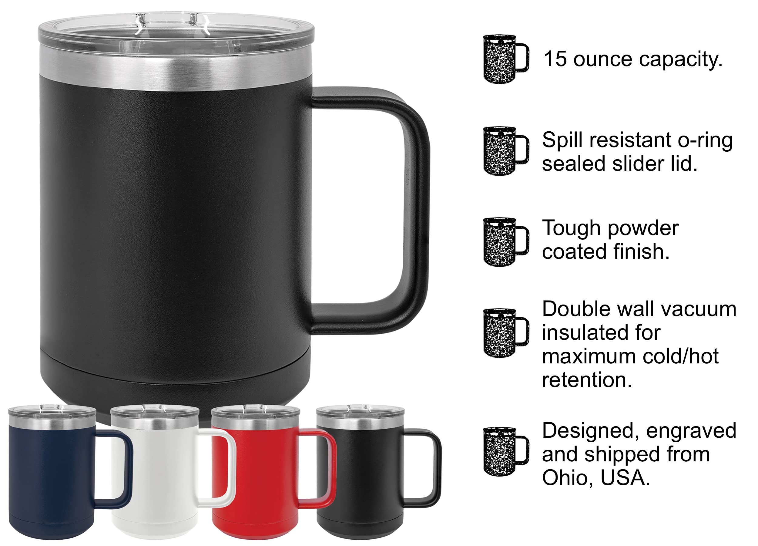 Funny Sarcasm Coffee Mug - 15oz Stainless Steel Vacuum Insulated Travel Tumbler with Handle & Lid - Perfect for Office, Coworker Gifts & Grammar Lovers - Great for Work, Commuting & Coffee Breaks (Teal)