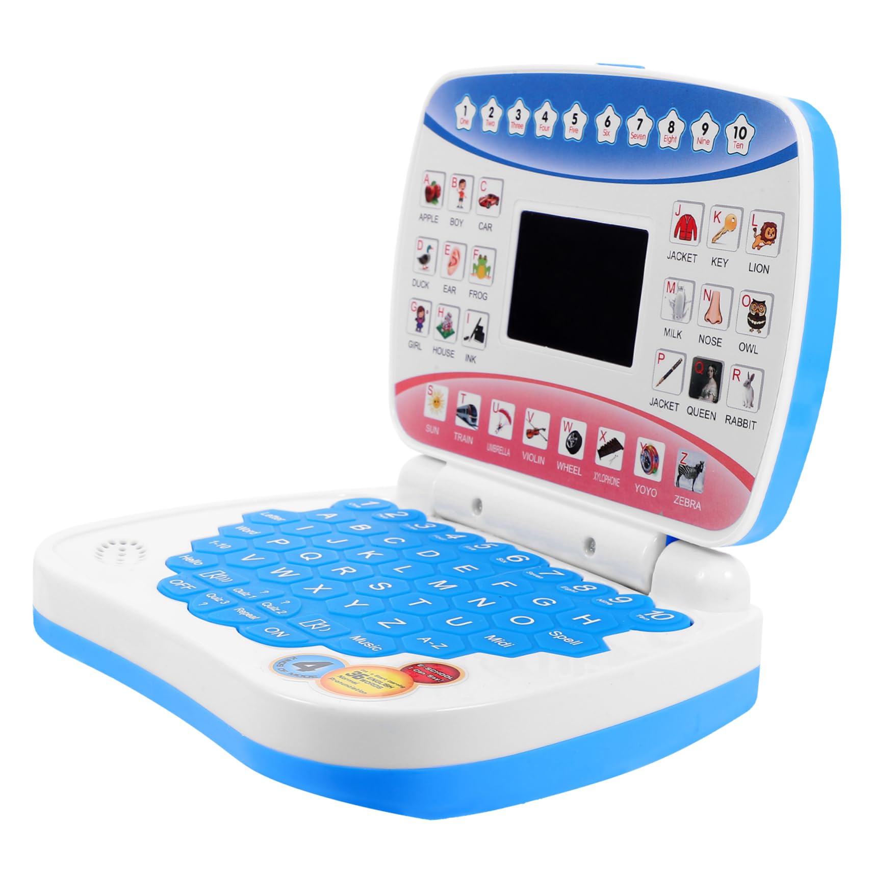 Early Education Learning Machine Toy Laptops for Toddlers - Portable Kids Laptop with Electronic Components, Ideal for Home & Classroom Learning