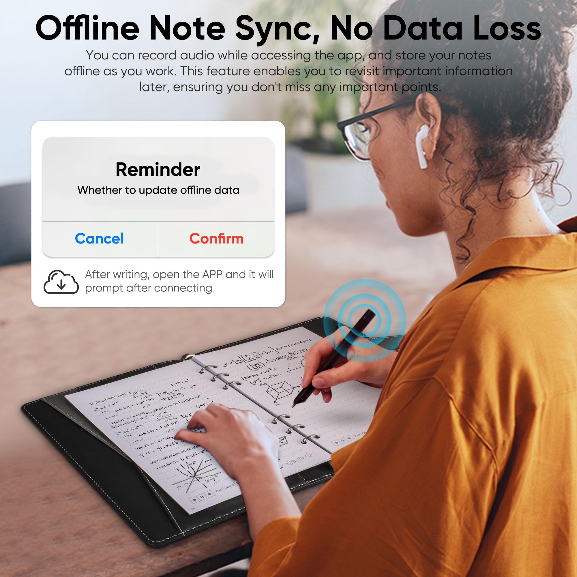 Smart Digital Pen & Notebook Set - Real-Time Sync & Digitize Notes for Android & iOS - Perfect for Learning, Office Work, Drawing & Sharing Ideas