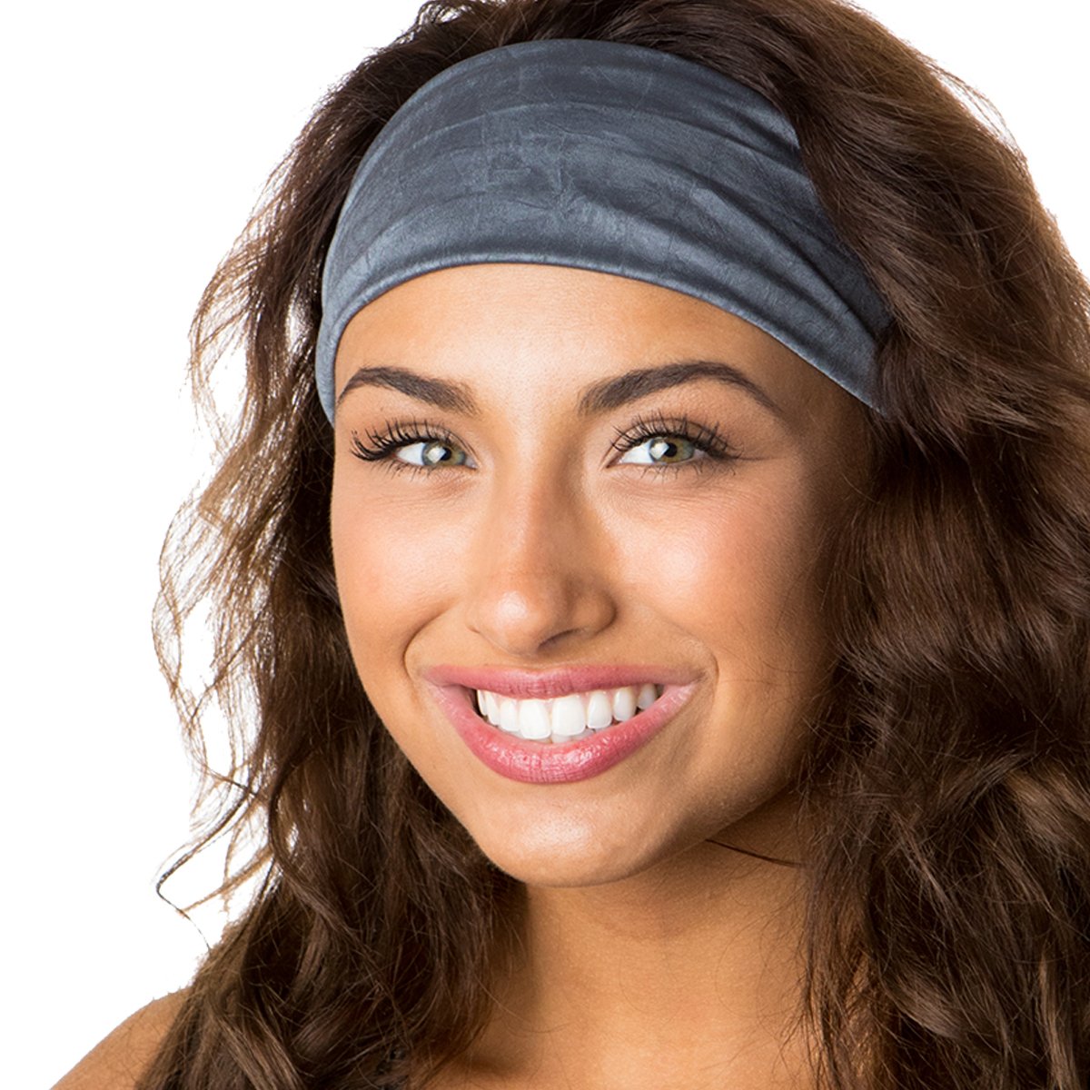 Hipsy Adjustable Stretchy Crushed Xflex Wide Headbands for Women, Girls & Teens - Perfect for Sports, Workouts, Yoga, and Everyday Fashion Accessories