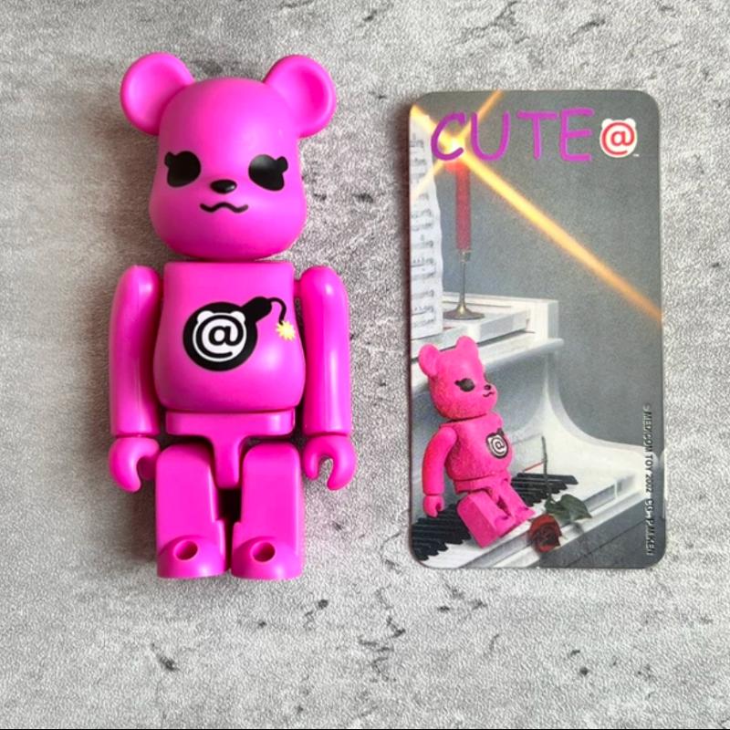 Be@rbrick Series 3 CUTE BOMB Bear Pink 100% Collectible Vinyl Art Toy - Perfect for Display, Gifts & Anime Collections