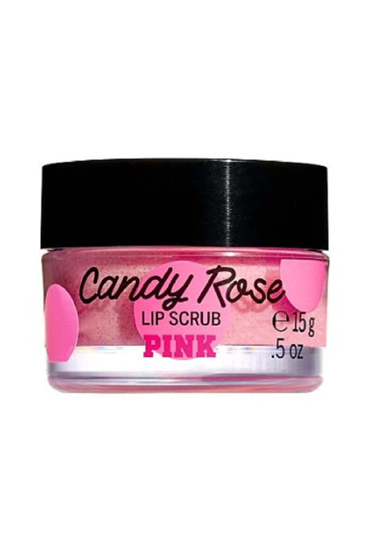 V/S PINK Candy Rose Lip Scrub - 0.5 oz Exfoliating Lip Balm for Soft, Smooth Lips - Perfect for Dry, Chapped Lips Care & Pre-Makeup Prep
