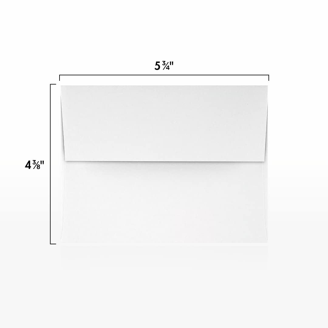Premium A2 Invitation Envelopes (4 3/8 x 5 3/4 Inches) - 70lb Classic Linen Avon Brilliant White - Pack of 500 | Elegant Stationery for Wedding Invitations, Greeting Cards, Announcements & RSVPs | Perfect for Special Occasions, Business Correspondence & Handwritten Letters