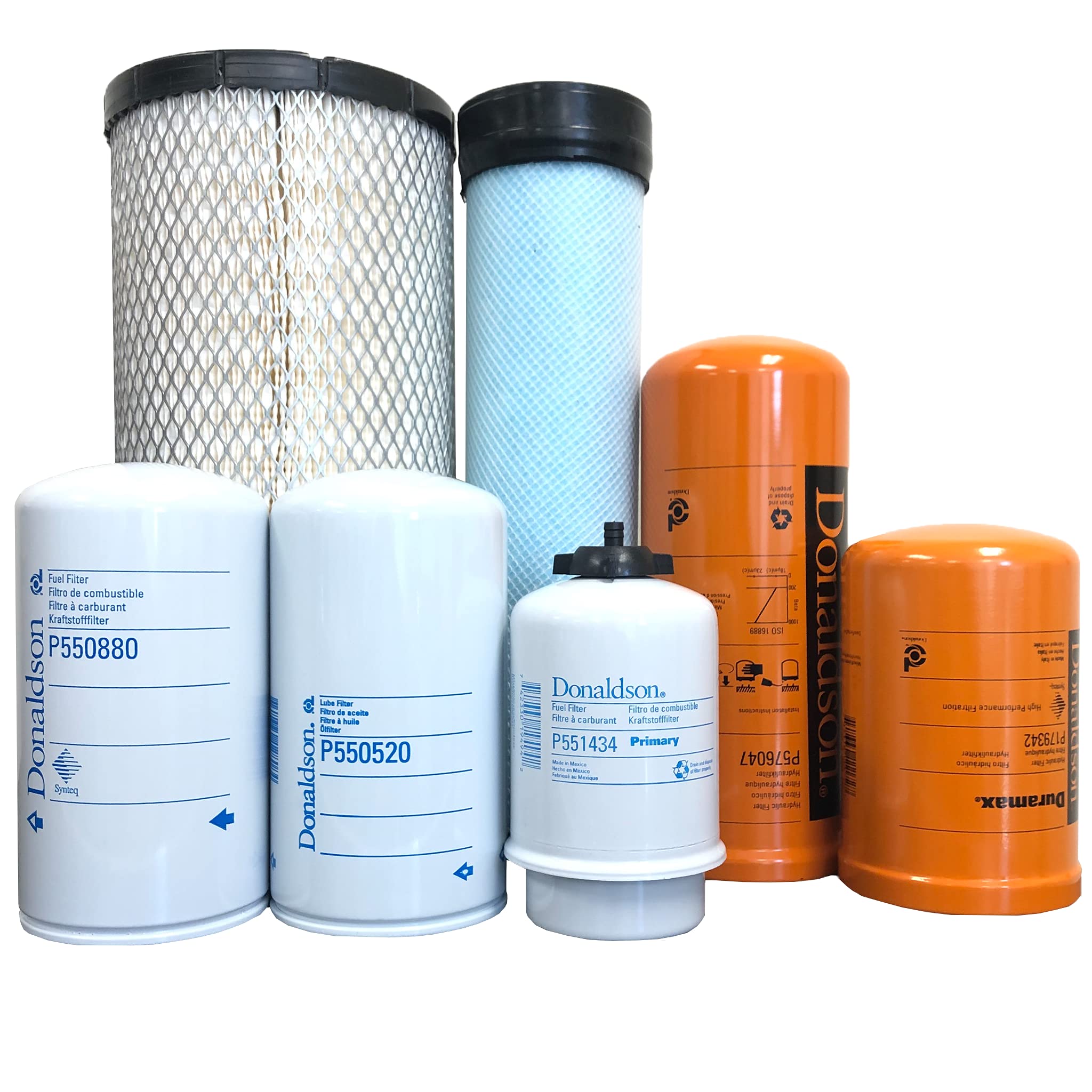 CFKIT Maintenance Filter Kit for CASE 580SN Loader Backhoe Tier 3 (2010-2015) - Air, Oil, Fuel, Hydraulic Replacement Filters - Compatible with 04/10-07/15 Models - Perfect for Construction Equipment Maintenance