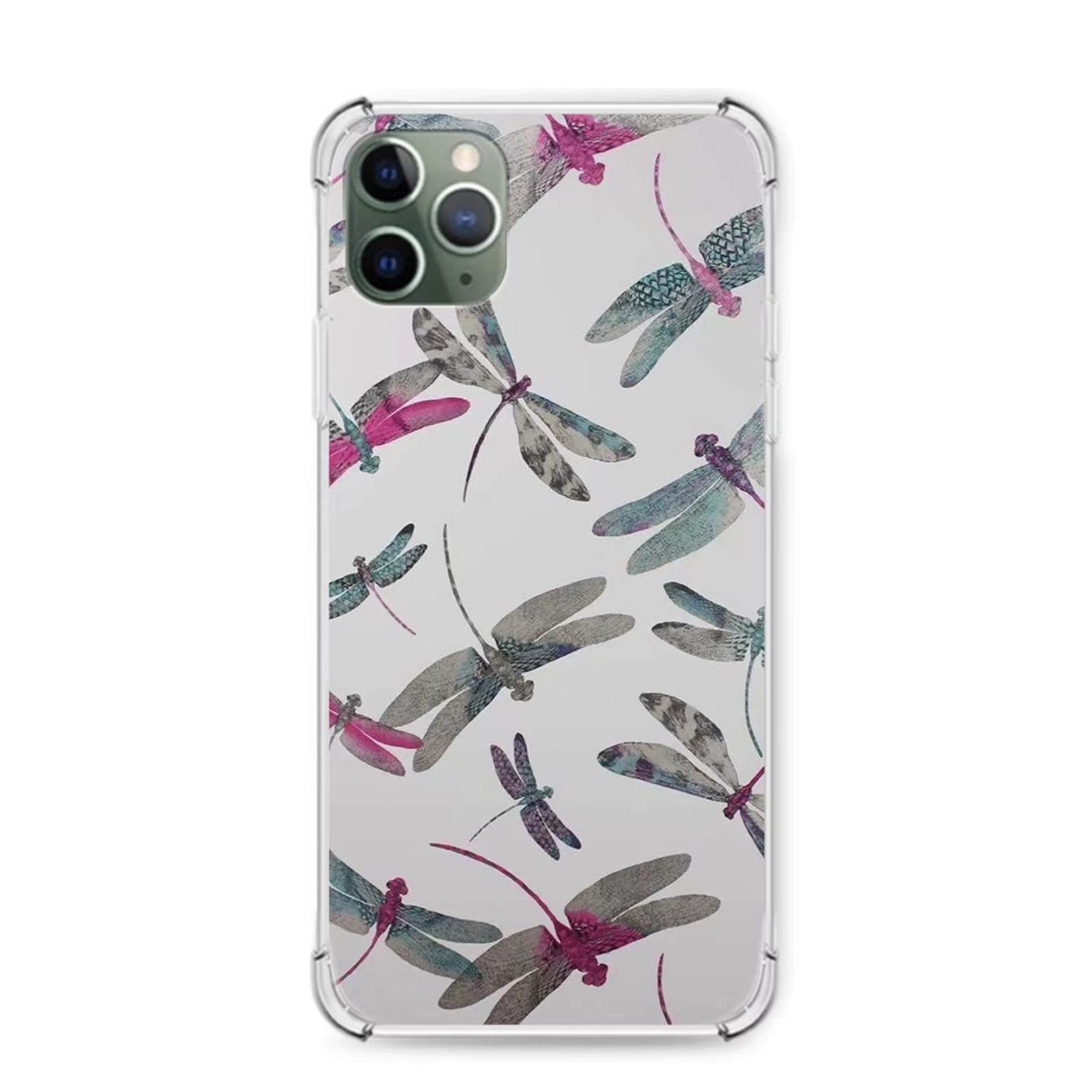 Premium iPhone 11 Pro Case - Cute Dragonfly Design Slim TPU Silicone Protective Cover | Shockproof, Anti-Scratch, Slim Fit Phone Bumper | Perfect for Daily Use, Travel & Outdoor Activities