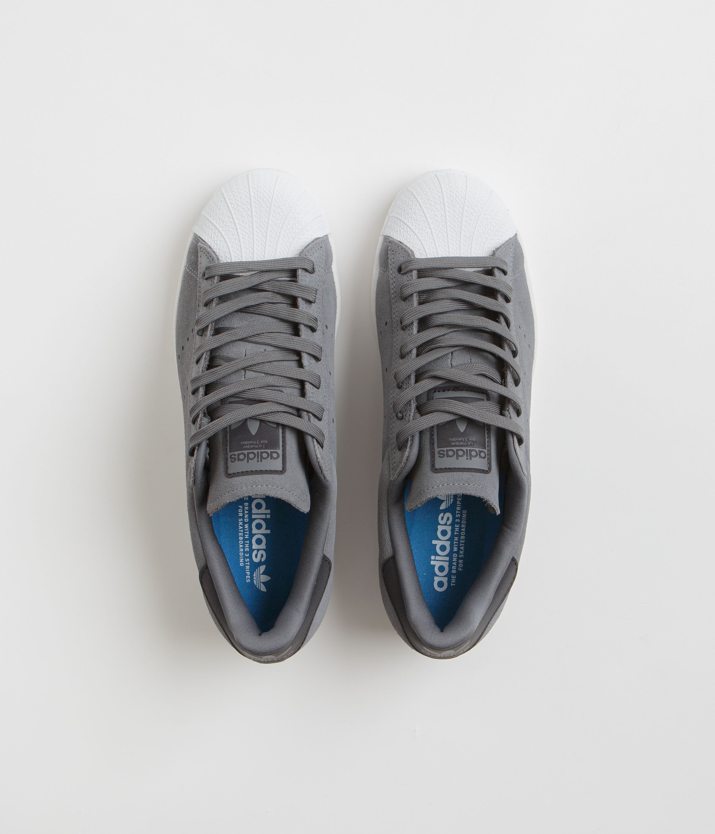 Adidas Superstar ADV Shoes for Men & Women - Grey Five / Core Black / Cloud White - Classic Sneakers for Casual Wear, Running & Street Style