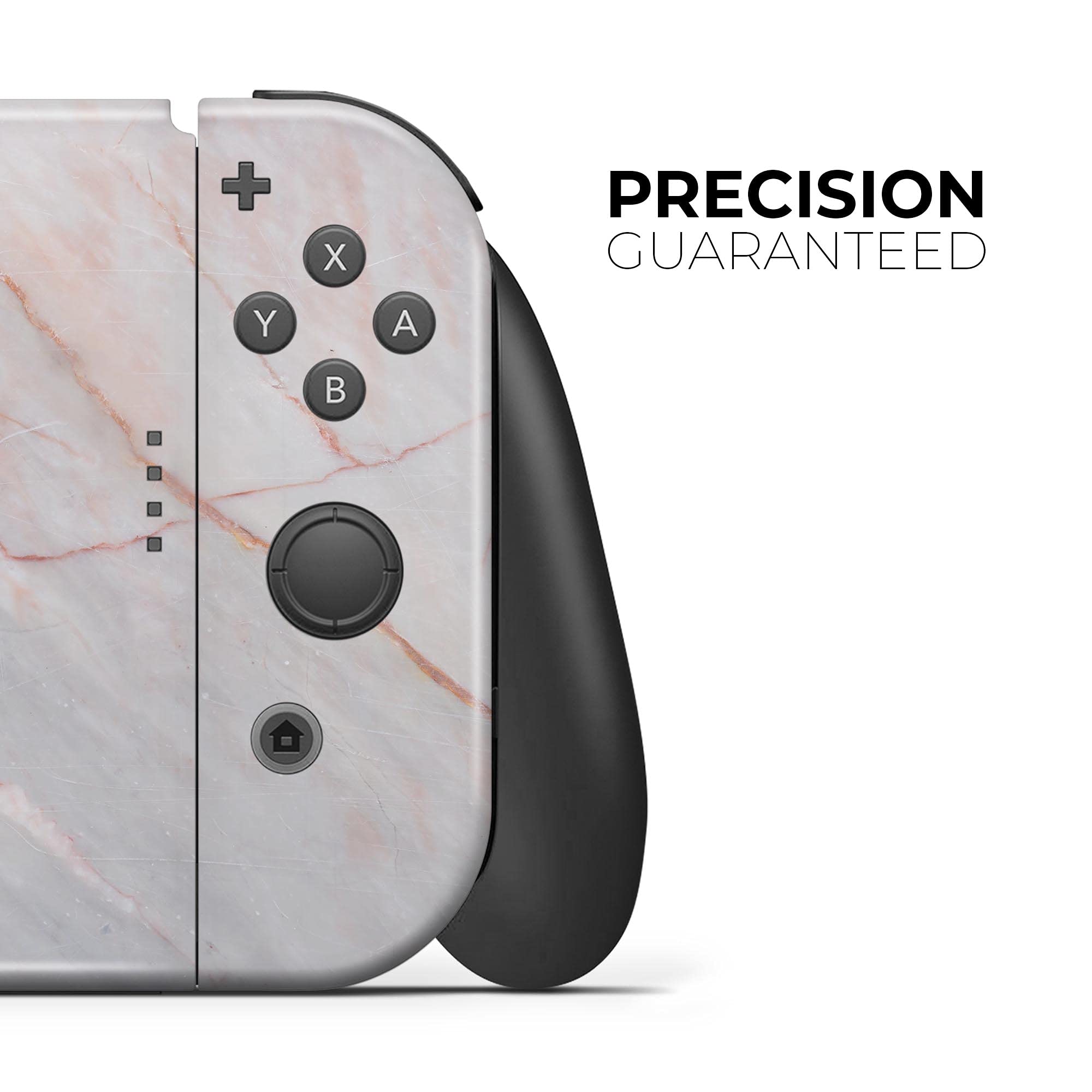 Premium Scratch-Resistant Removable Vinyl Skin Decal Cover for Nintendo Switch Pro Controller - Slate Marble Design V14 - Perfect for Gaming Protection & Customization