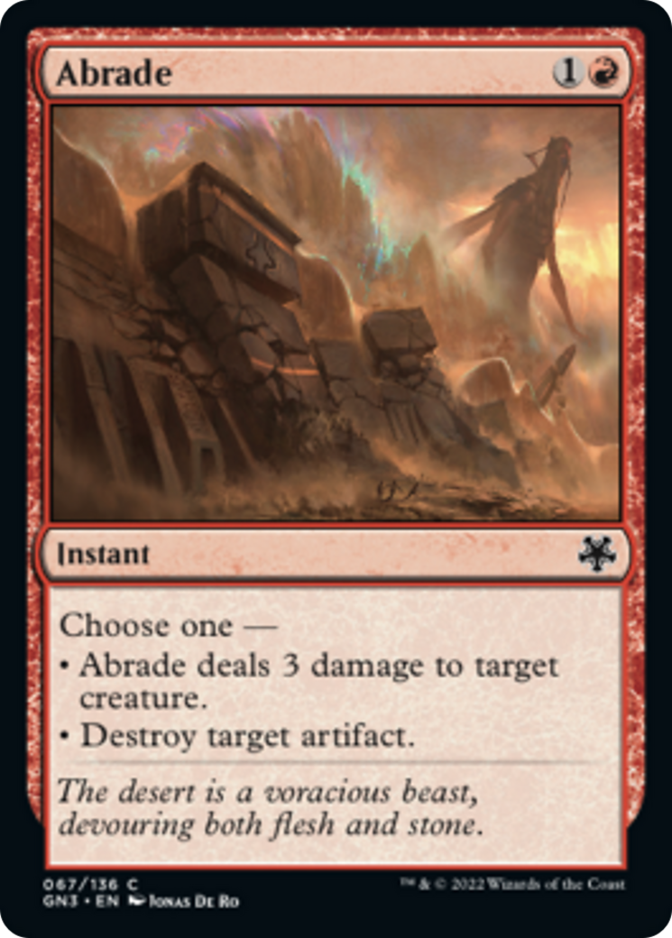 Abrade - Game Night: Free for All | Magic: The Gathering MTG Card | Perfect for Commander & Casual Play