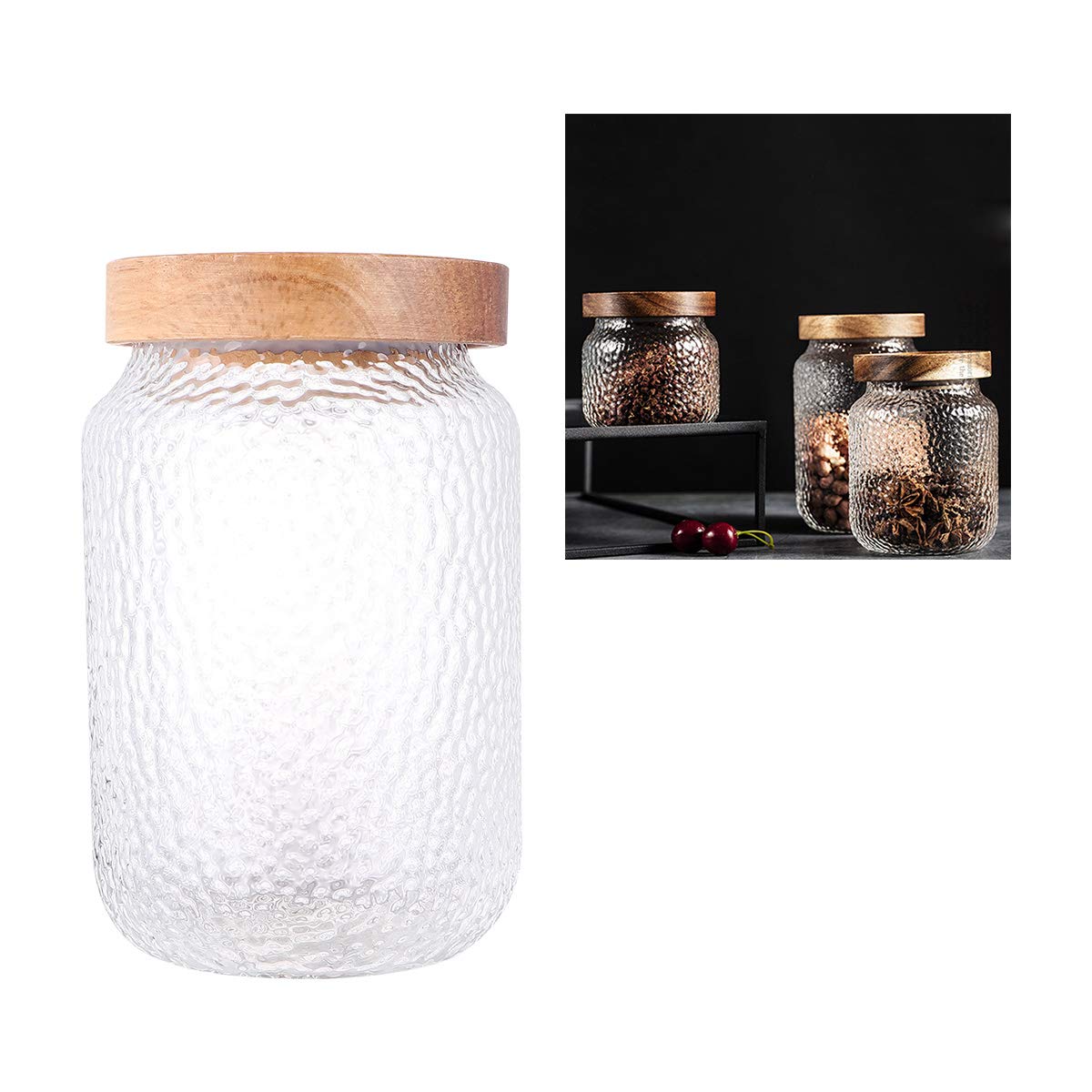 Glass Spaghetti & Food Storage Container - Airtight Terrarium Jar for Powder, Cookies & Tea | Perfect for Kitchen Pantry, Baking & Home Organization