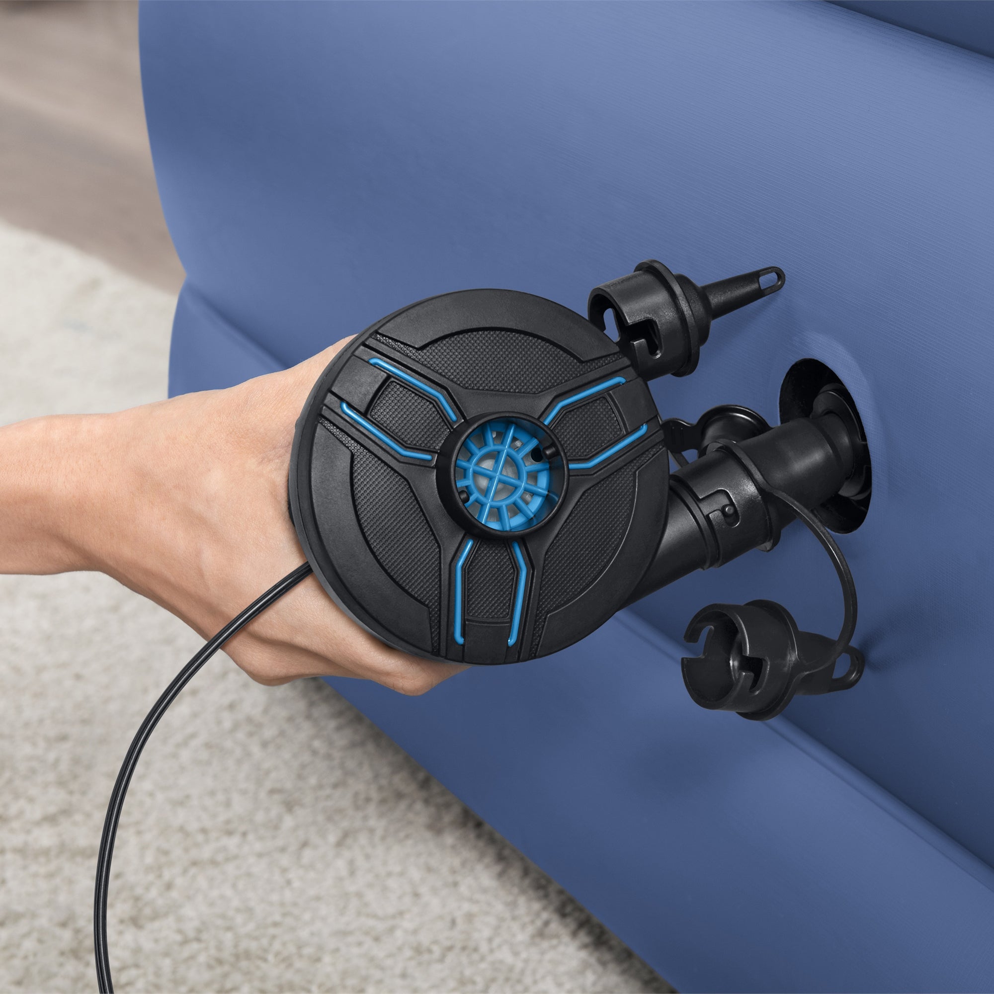 Bestway PowerTouch DC Electric Air Pump - Portable, Fast Inflation for Pools, Air Mattresses & Inflatables | Perfect for Camping, Travel & Beach Days