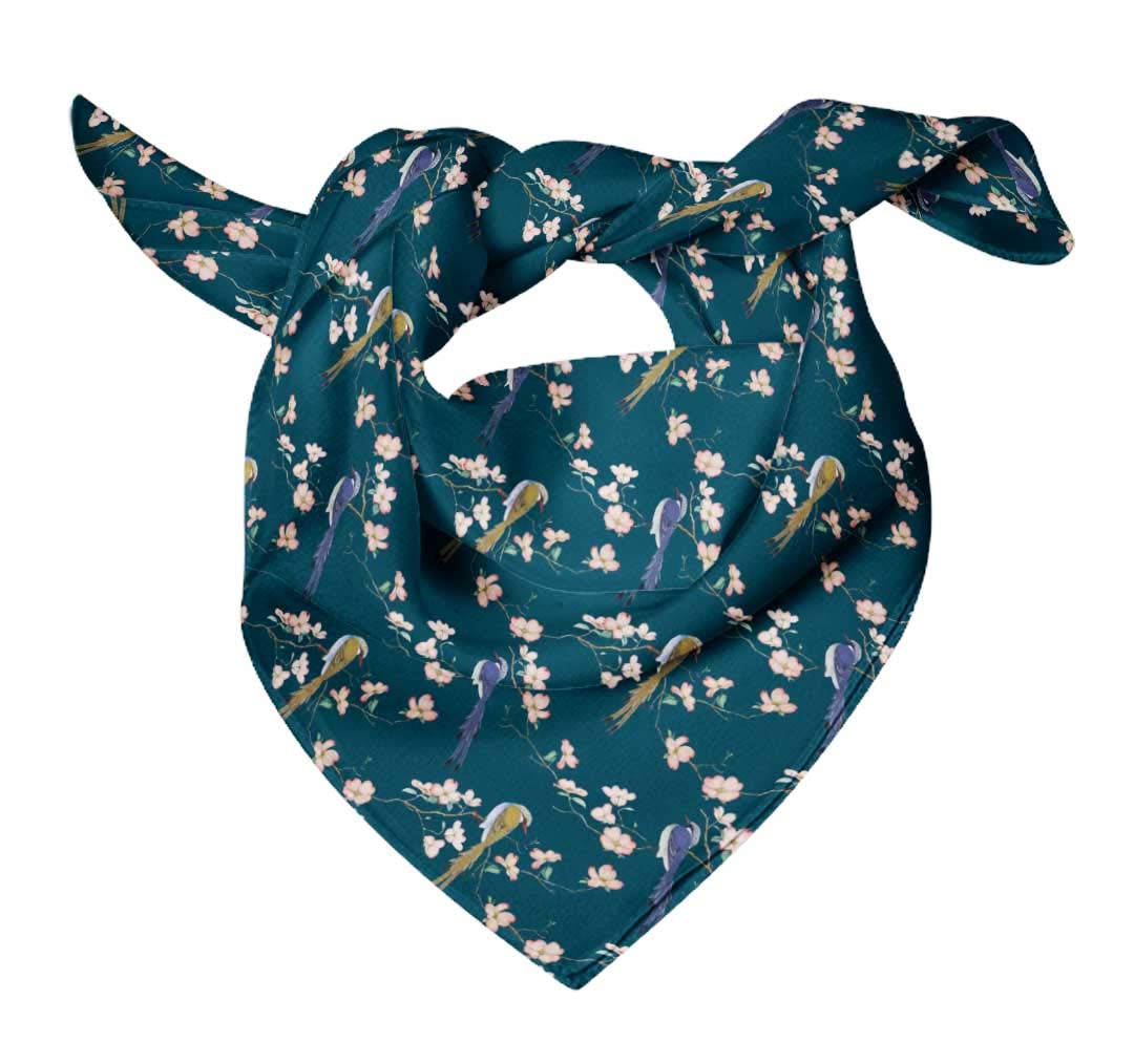Bimba Printed Pure Silk Scarf - Women's Fashion Hair Neck Head Bandana Wrap - Elegant Accessory for Work, Party & Travel
