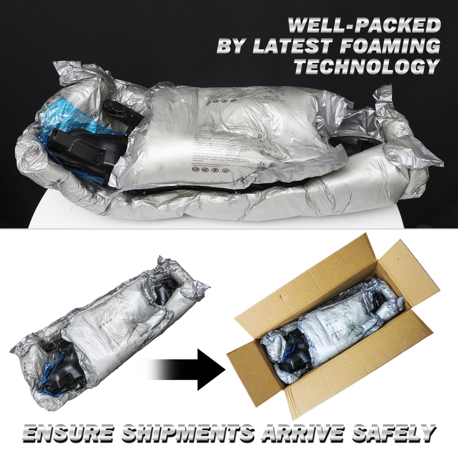 2002-2004 Toyota Camry Headlight Assembly Pair - Chrome Replacement Headlights for Improved Night Visibility | Perfect for Daily Driving & Road Trips