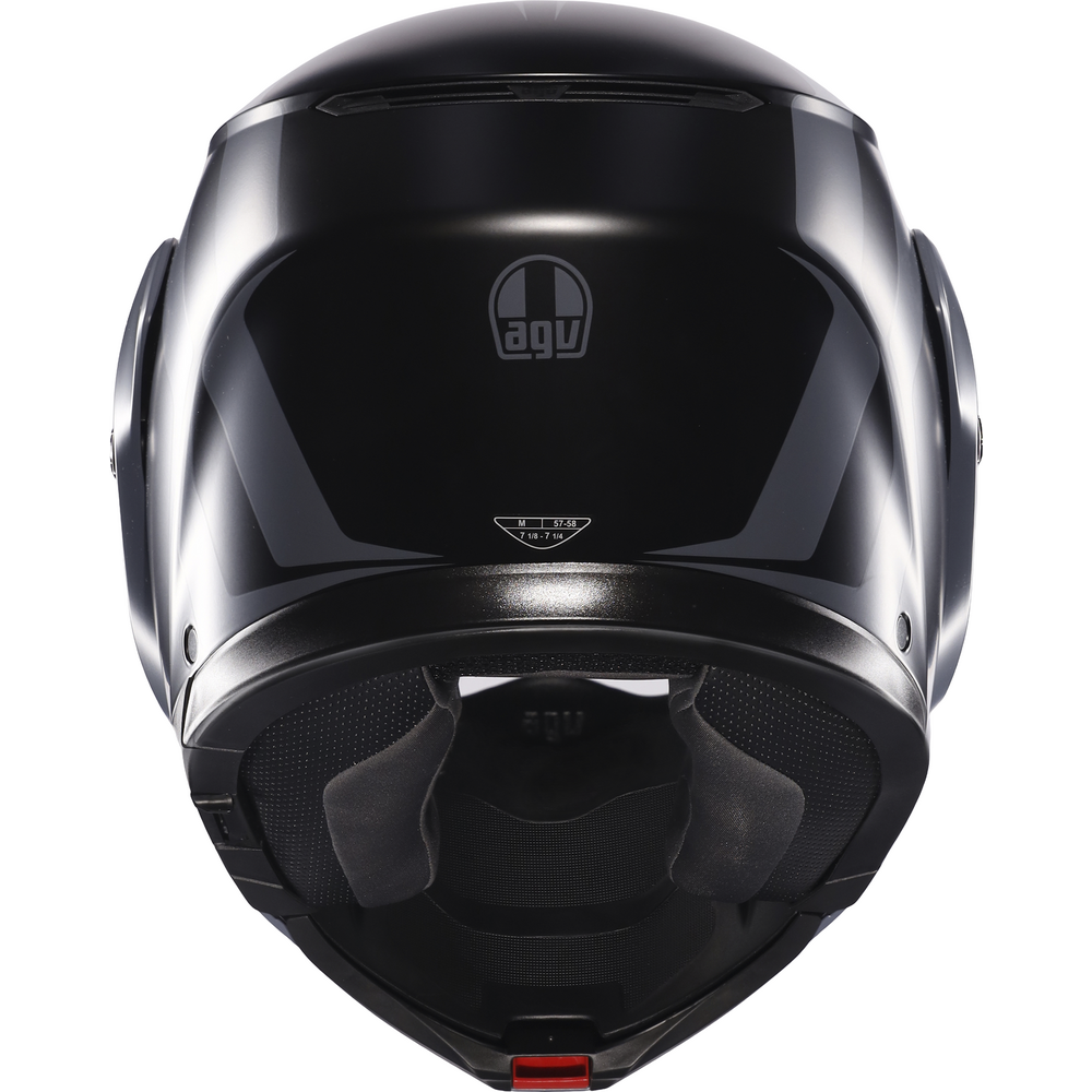 AGV Streetmodular Resia Black/Grey Motorcycle Helmet - DOT & ECE Certified for Street Riding, Commuting & Urban Adventures