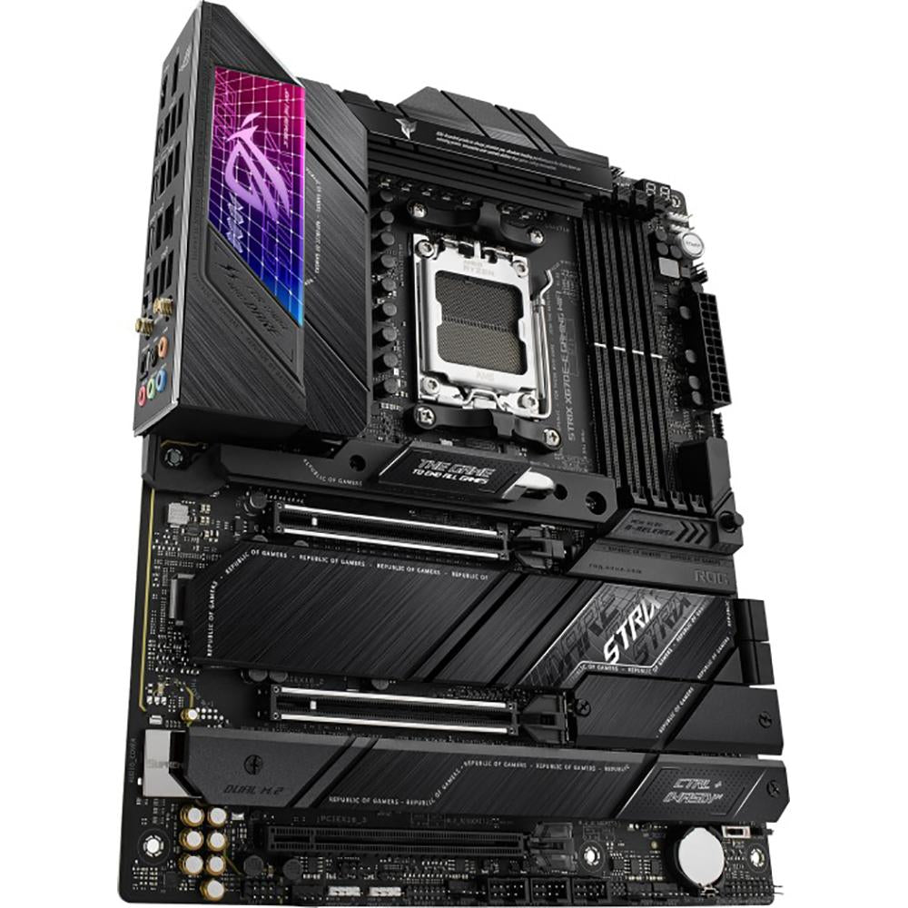 ASUS ROG STRIX X670E-E Gaming WiFi 6 Motherboard - AMD AM5 Socket, DDR5, PCIe 5.0, 2.5Gb LAN - Perfect for High-End Gaming PCs & Content Creation Workstations