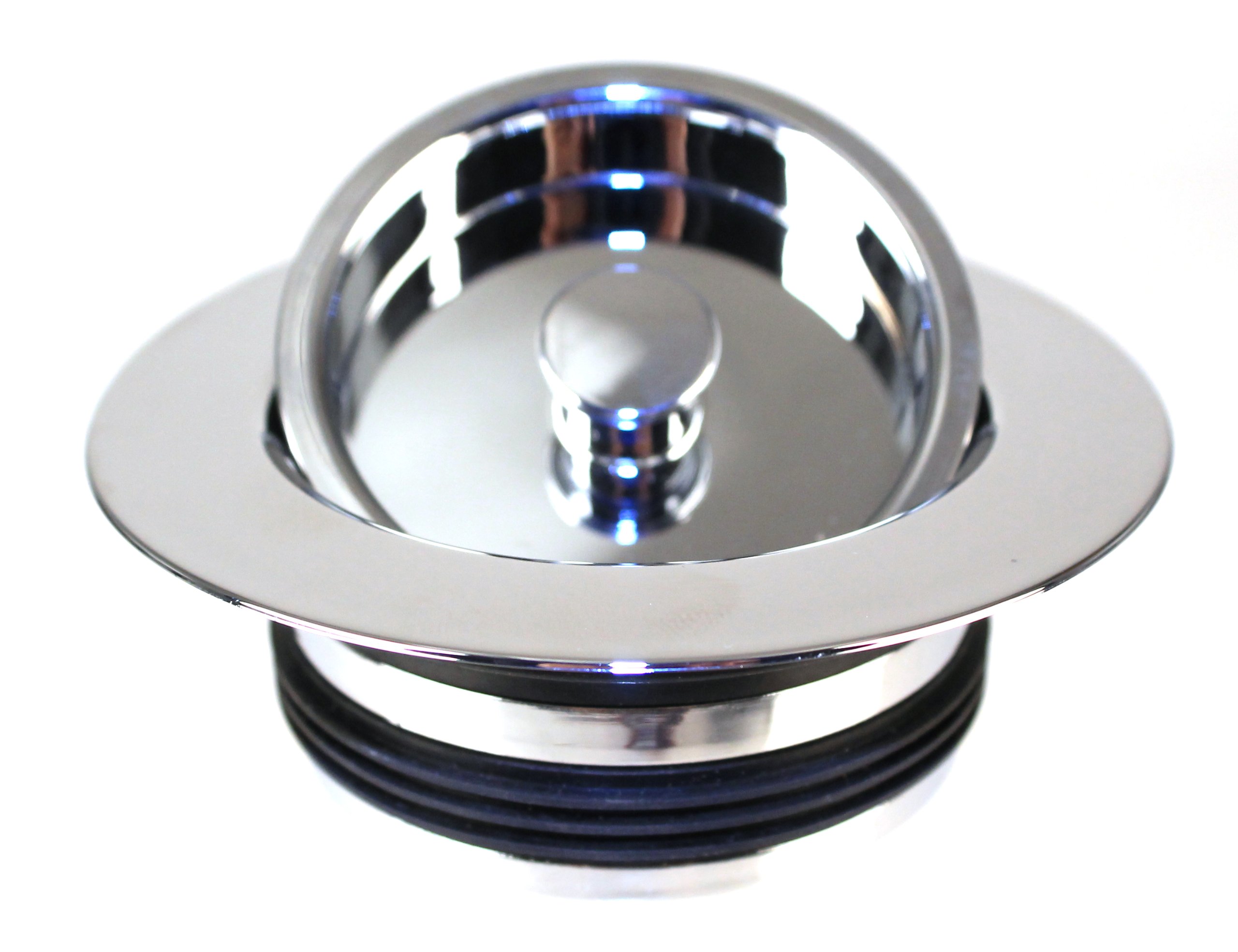 Westbrass D2091-26 Universal Replacement Disposal Drain Flange & Stopper Trim Set - Polished Chrome Finish - Perfect for Kitchen Sink, Bathroom Vanity & Utility Sink Drain Repair