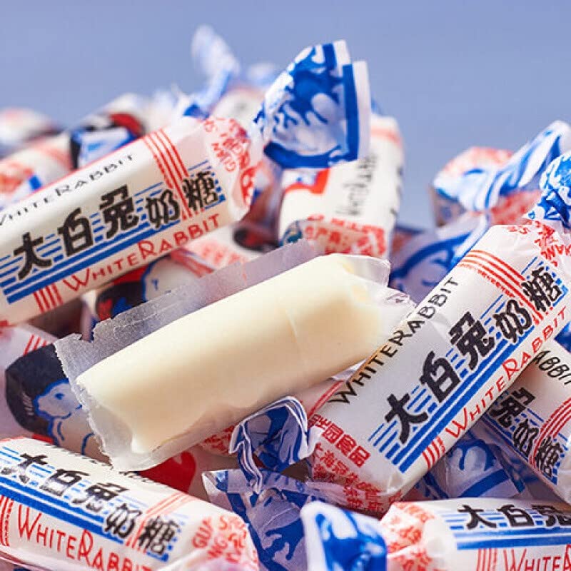 White Rabbit Toffee Candy Gift Box - 170g (6oz) Classic Chinese Milk Candy, Perfect for Easter Gifts, Birthday Presents & Holiday Treats
