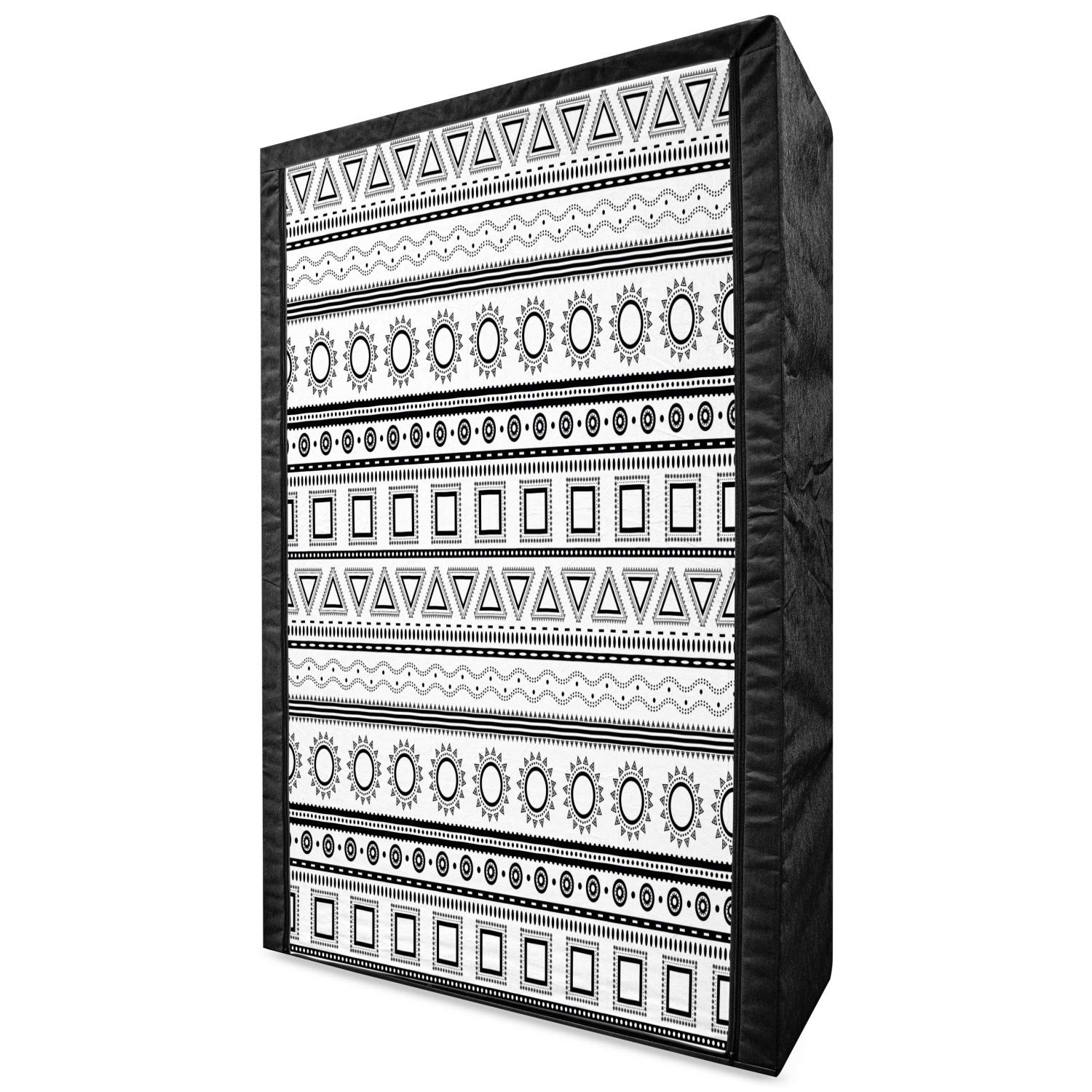 Ambesonne Prehistoric Portable Fabric Wardrobe with Geometric Print - 42.5