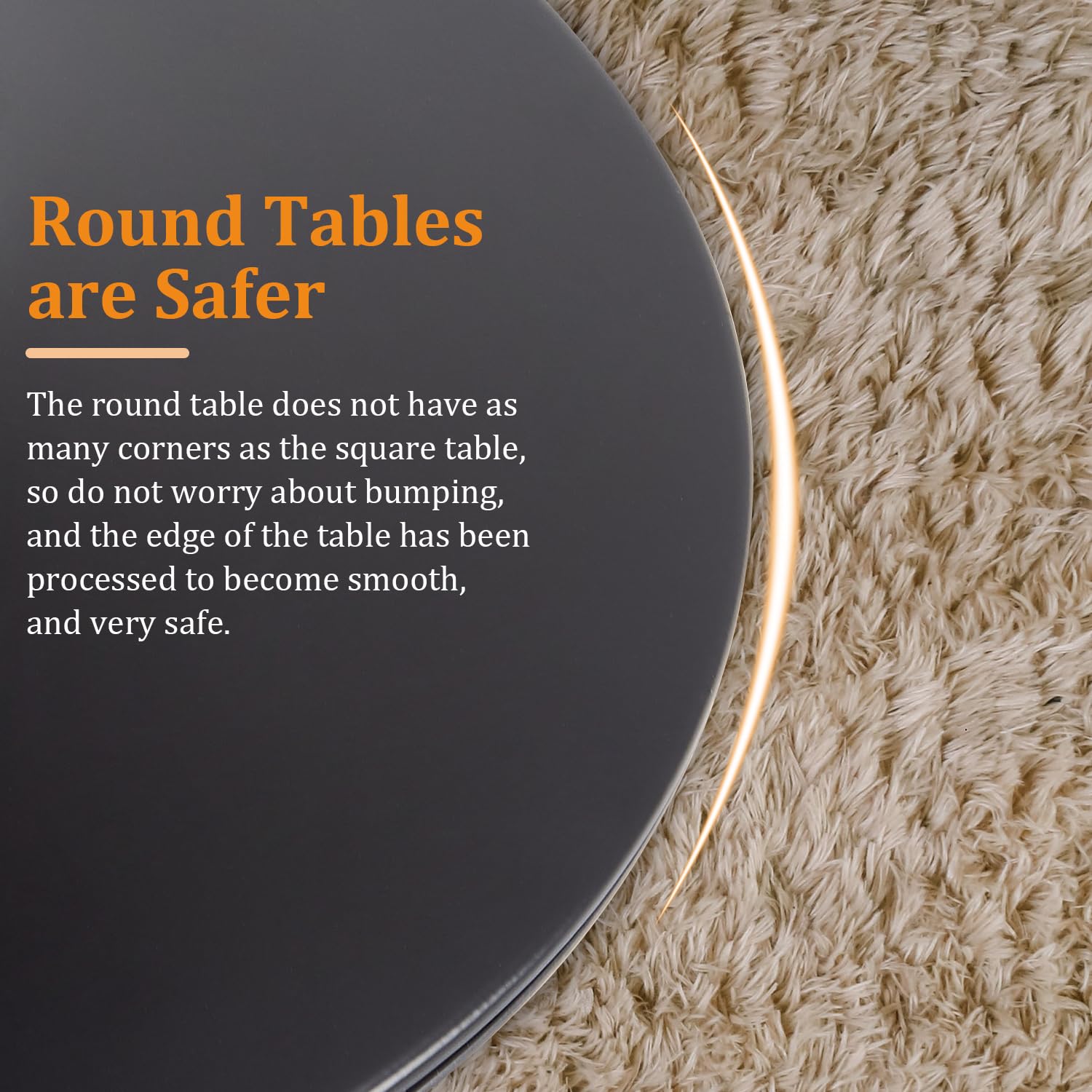 Mid-Century Modern Round Dining Table - 31.5