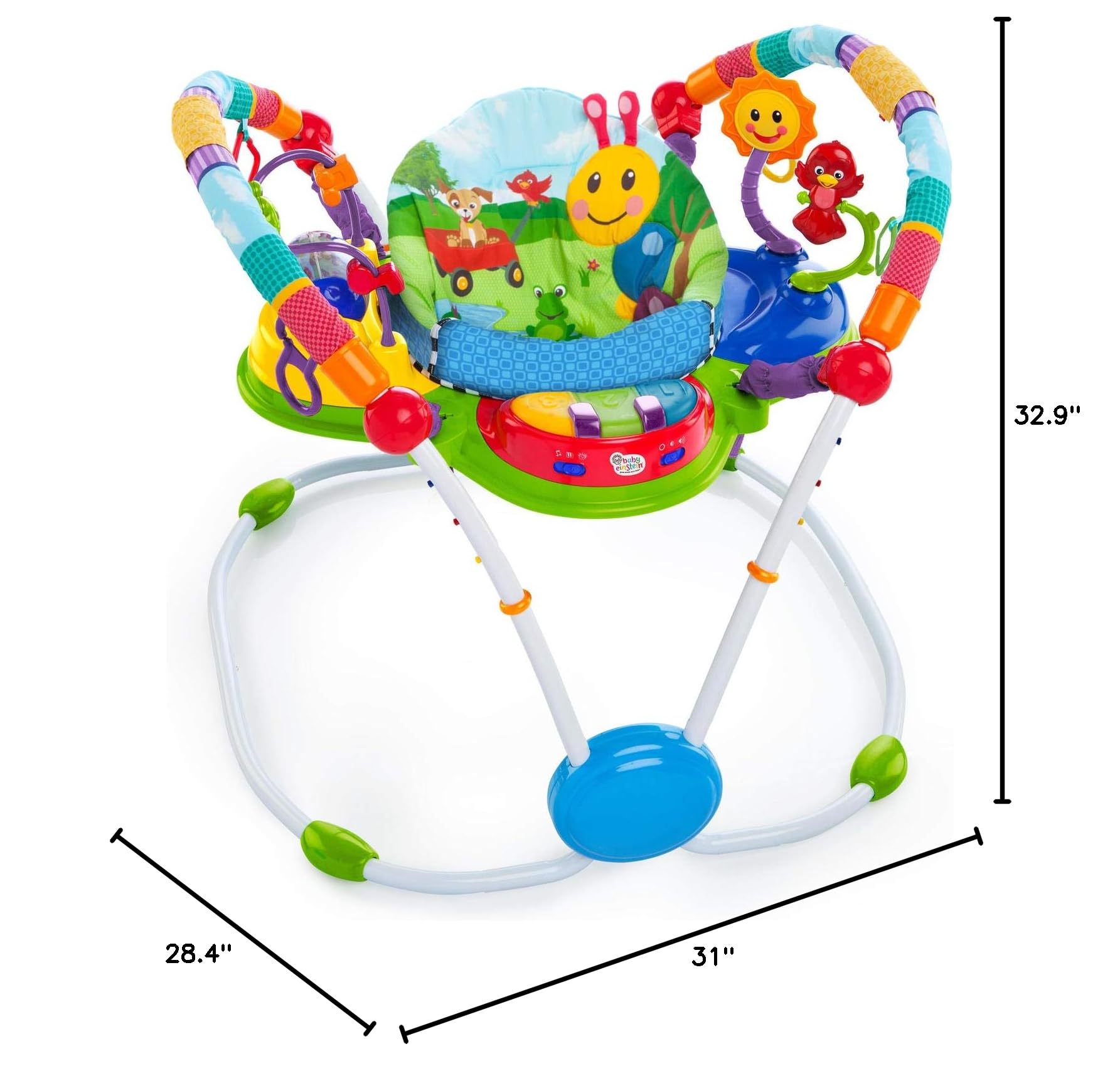 Baby Einstein Activity Jumper with Lights & Music - for 6+ Months (25lbs) - Playtime Fun