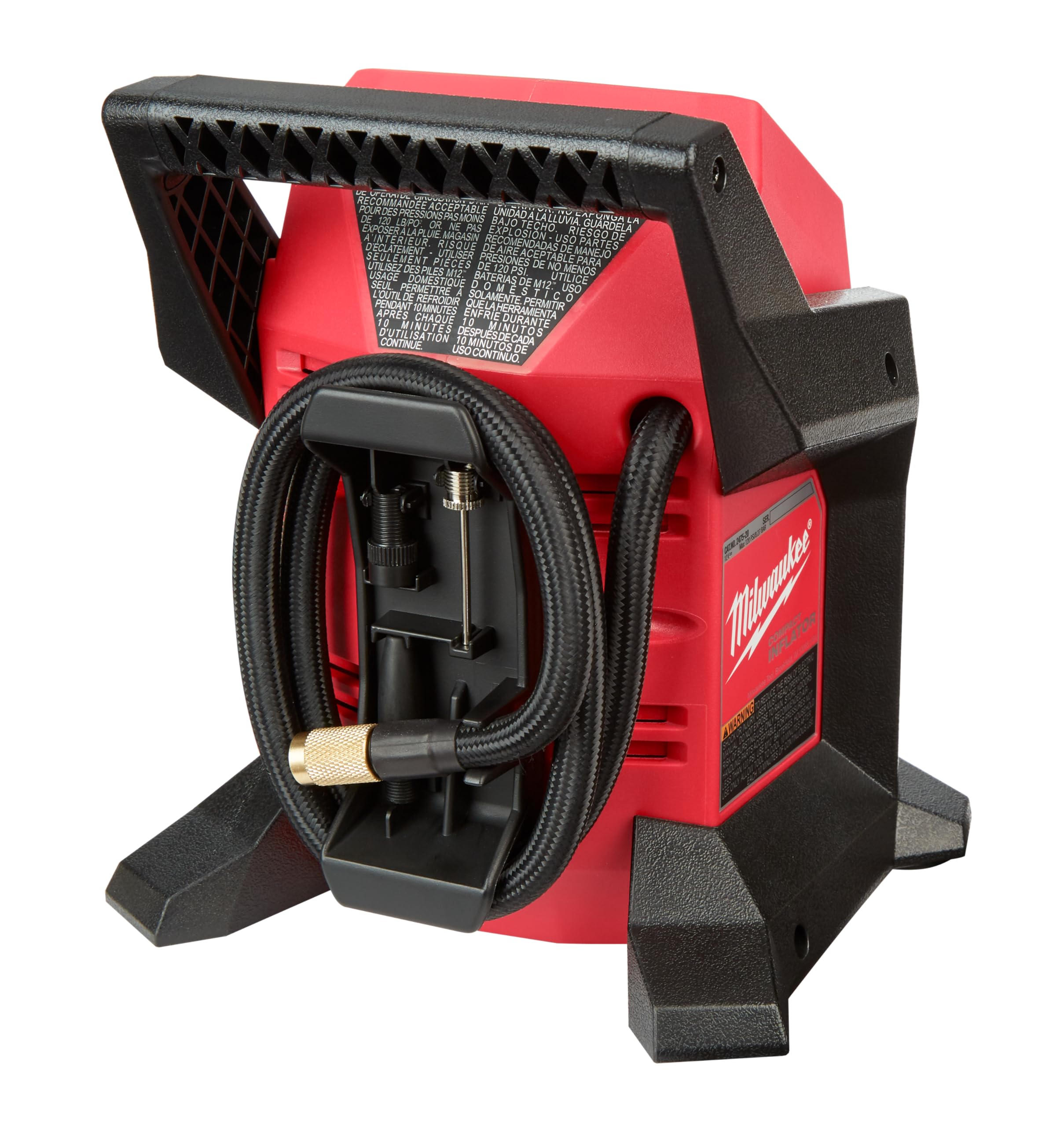 Milwaukee M12 2475-20 Compact Electric Air Inflator - Portable Tire Pump for Cars, Bikes, Sports Equipment & Outdoor Adventures