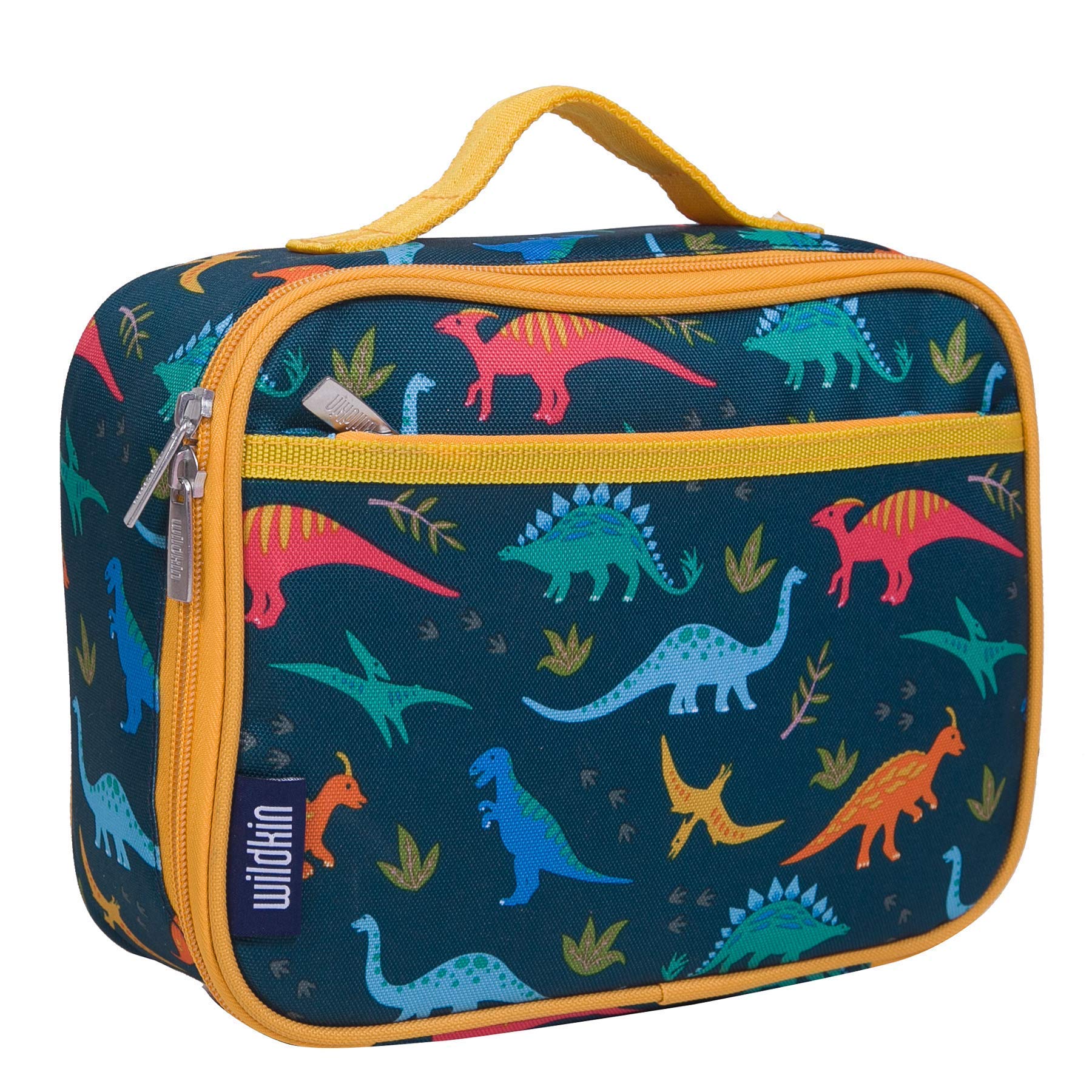 Wildkin 15 Inch Kids Backpack with Lunch Box Set - Dinosaur Theme School Backpack for Boys & Girls - Perfect for School, Travel & Outdoor Adventures (Jurassic Dinosaurs Design)