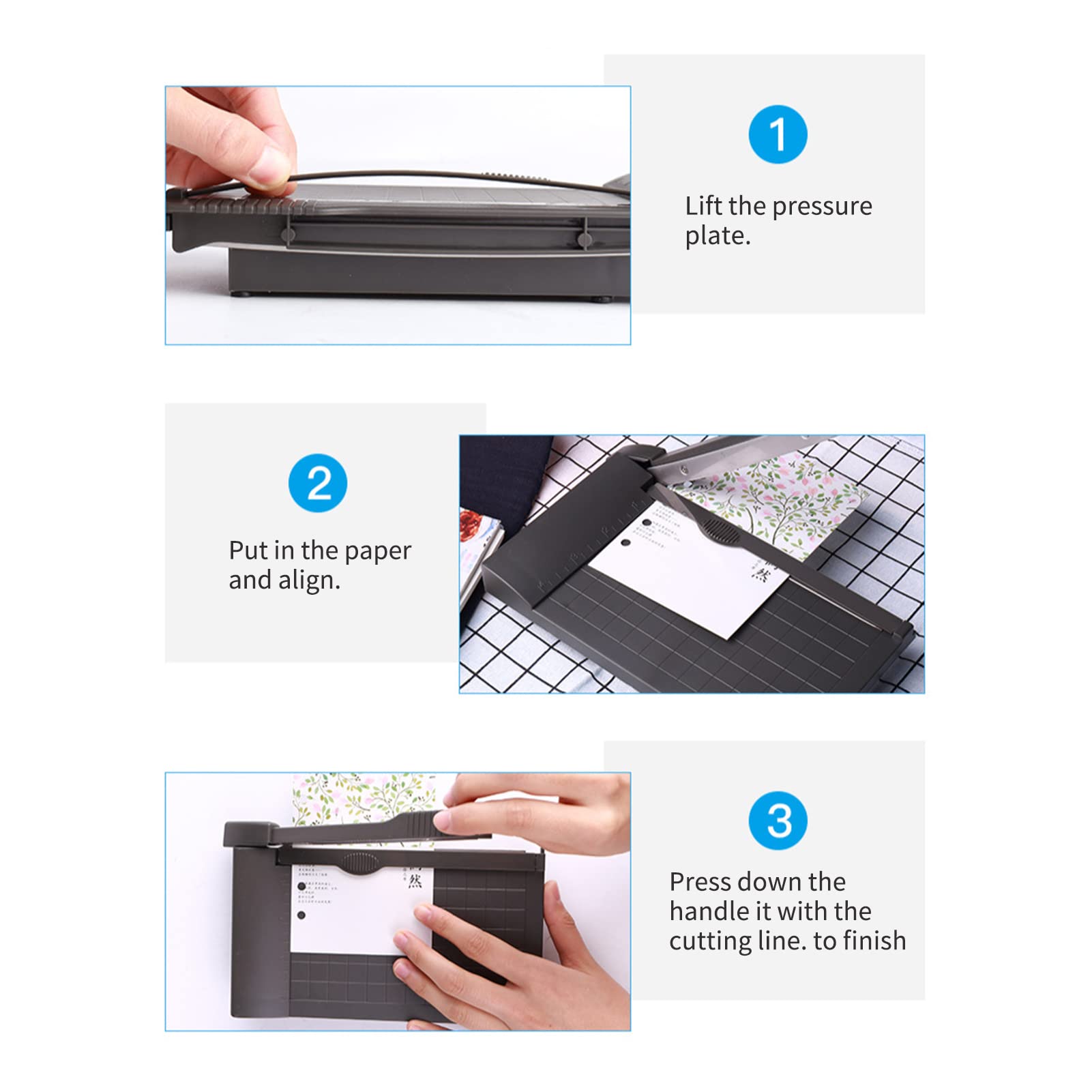 6 Inch Mini Paper Trimmer Guillotine Cutter - 160mm Desktop Paper Cutting Machine for Crafting, Photos, Cards & Scrapbooking | Perfect for Office, Home & School Supplies | DIY Projects, Artwork & Document Trimming