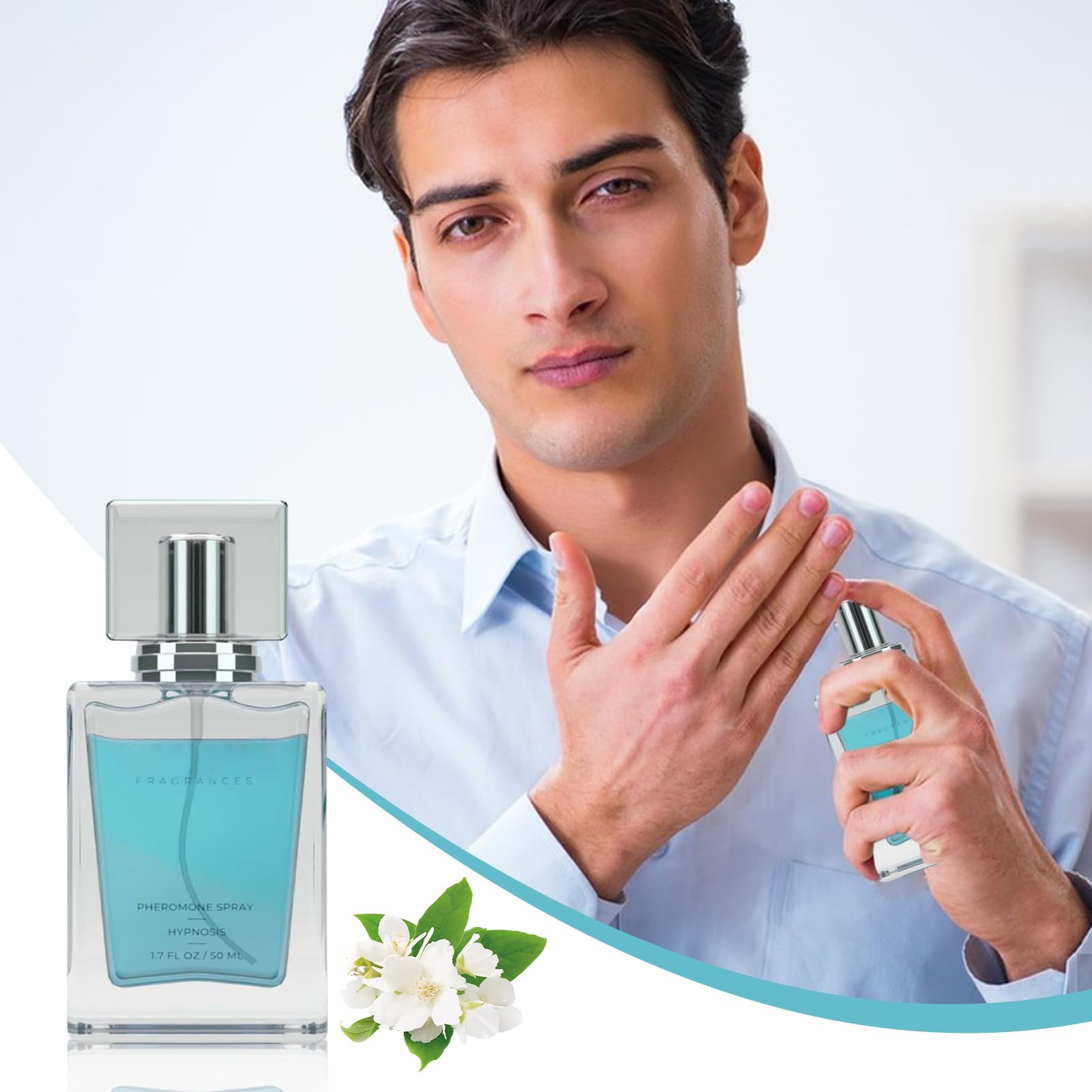 Premium Men's Cologne - Classic Long Lasting Fragrance Spray for Men, Eau de Toilette with Fresh Blue Scent - Perfect for Daily Wear, Office, Date Night & Special Occasions