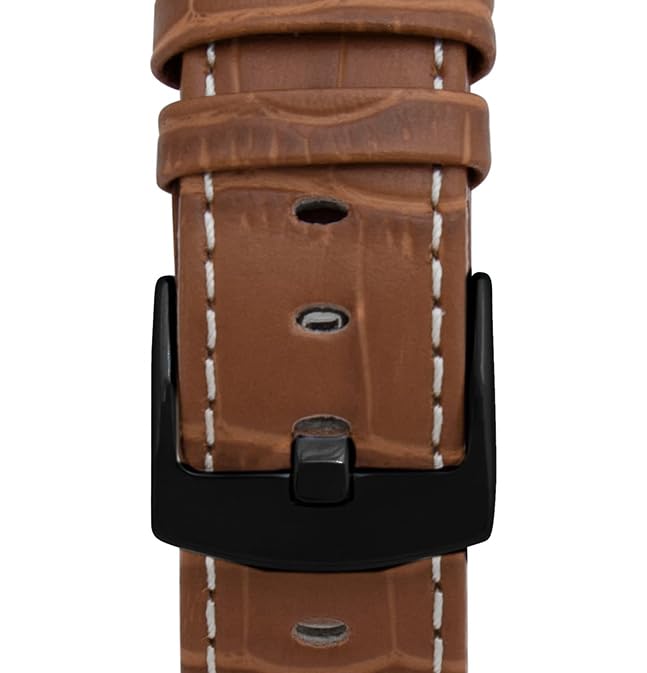 4 - Camel and White / Black Buckle