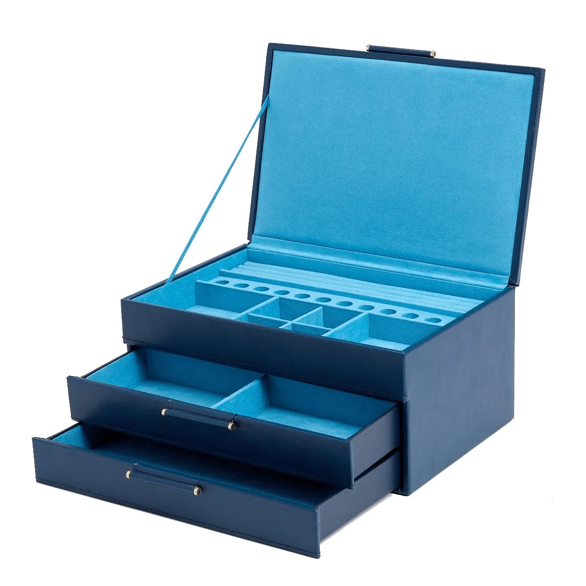 Sophia Jewelry Box with Drawers - Elegant Wooden Jewelry Organizer for Necklaces, Rings & Earrings - Perfect for Bedroom, Vanity & Travel Storage