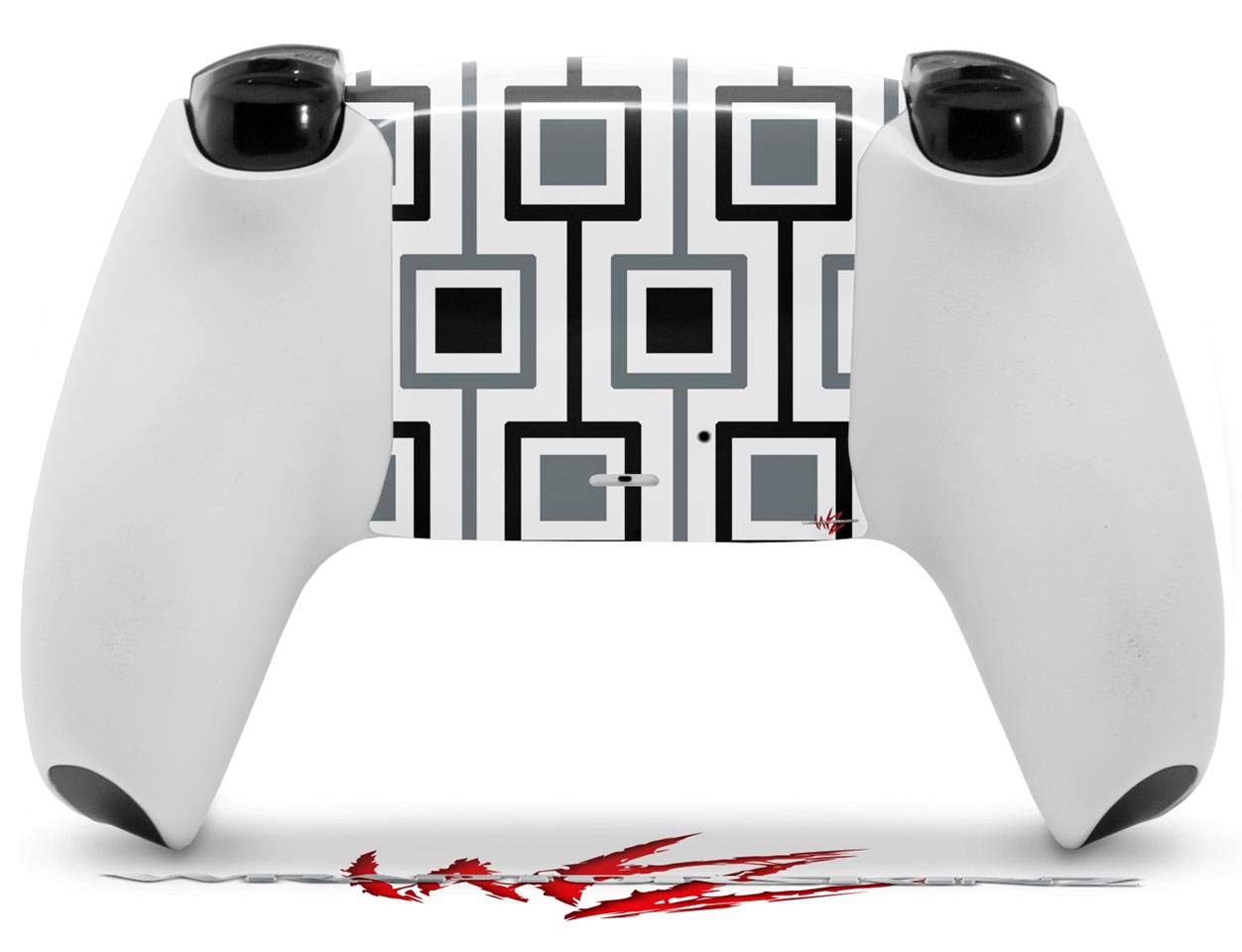 PS5 DualSense Controller Skin Wrap - Squares Design for Gaming & Protection