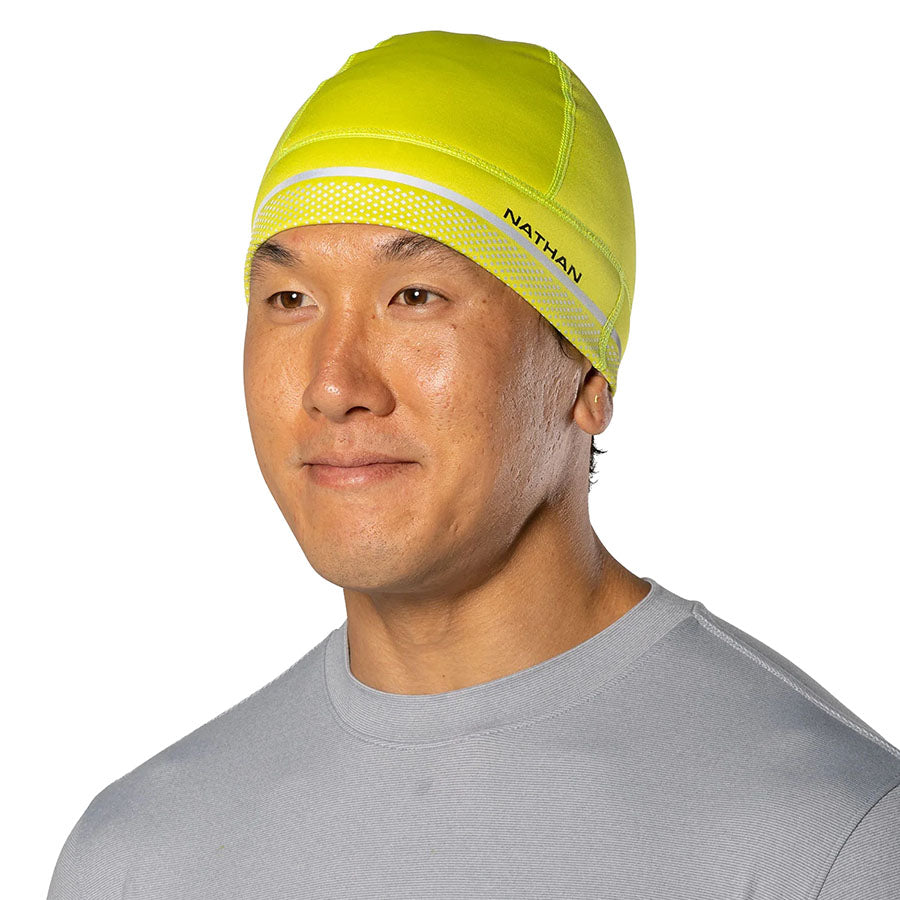 HYPERNIGHT Reflective Beanie Hat - High Visibility Winter Knit Cap for Running, Cycling & Night Safety - Unisex Cold Weather Accessory