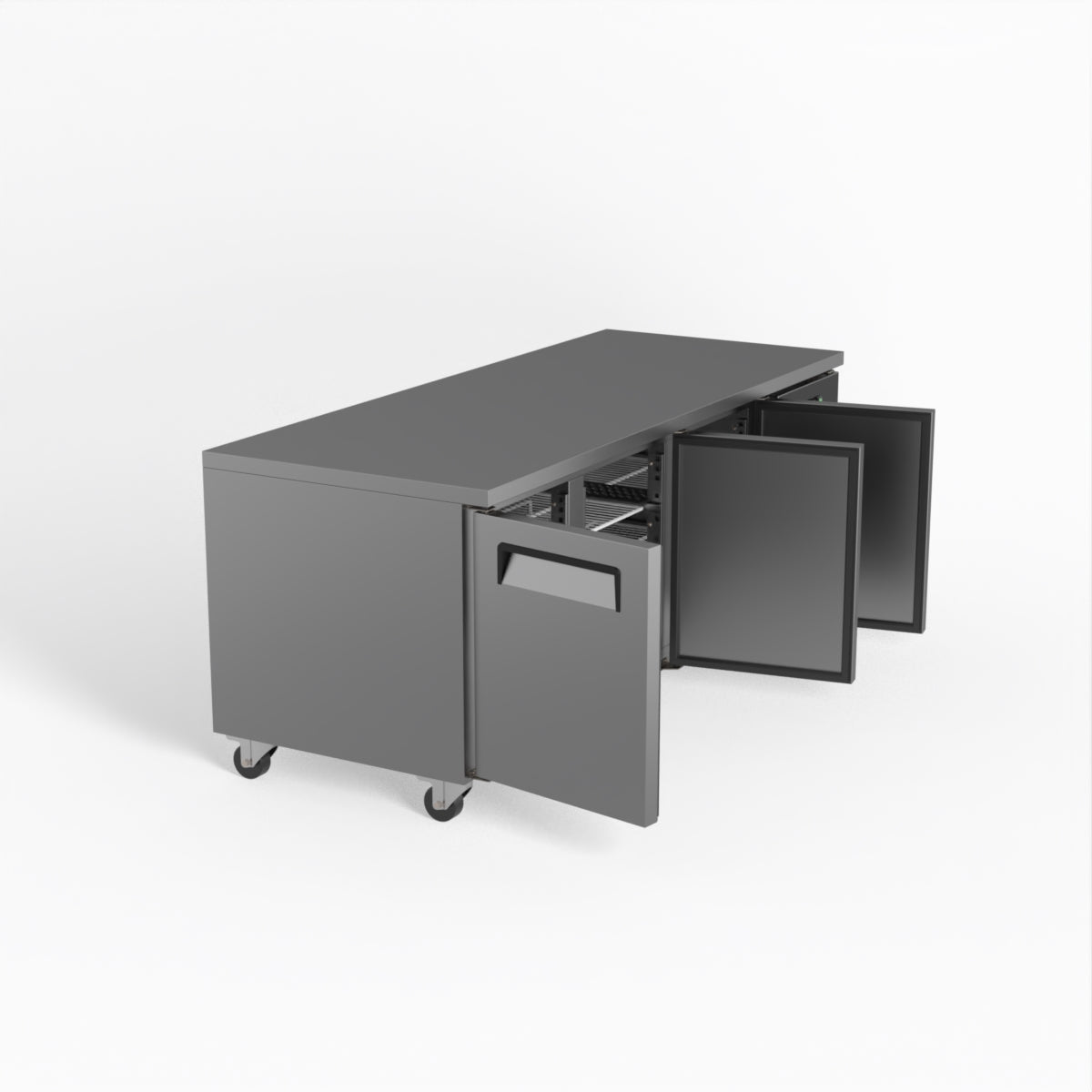 Commercial Refrigerator 3 Door Under Counter Fridge 800mm Depth PAX3100TN - Ideal for Restaurants, Cafes, and Commercial Kitchens