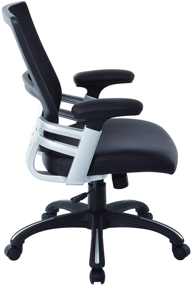 Office Star Work Smart™ Mesh Back Manager’s Chair with Adjustable Height & Lumbar Support [EMH69176] - Ergonomic Office Chair for Home & Business Workspaces