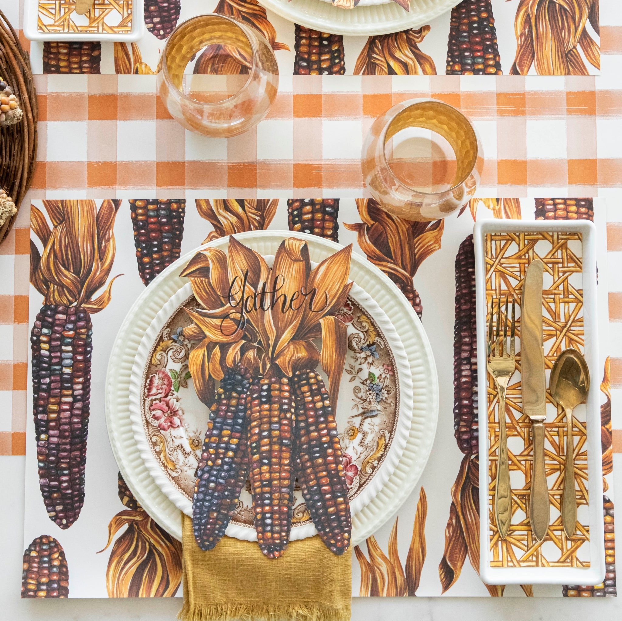 Premium Corn Husk Placemats - Eco-Friendly Table Mats for Dining & Home Decor - Perfect for Thanksgiving, Farmhouse Style & Rustic Tablescapes
