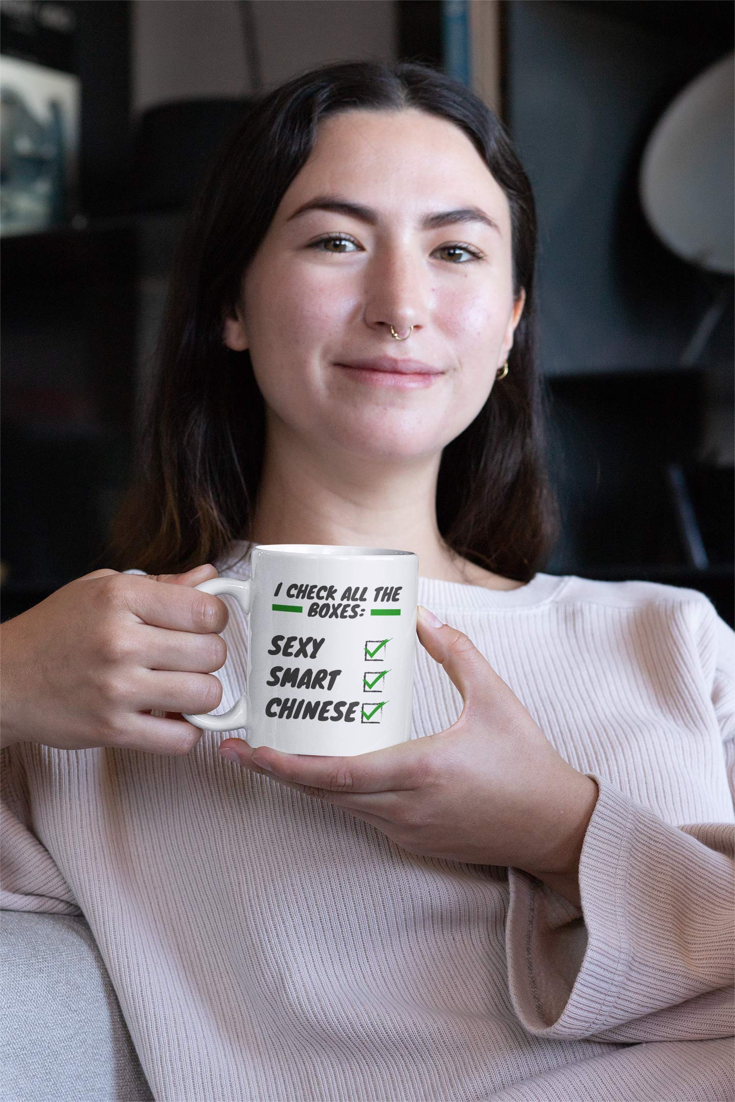Stylish 15oz Chinese Coffee & Tea Mug - Elegant Ceramic Cup for Home, Office & Gifts - Perfect for Coffee Lovers & Tea Enthusiasts