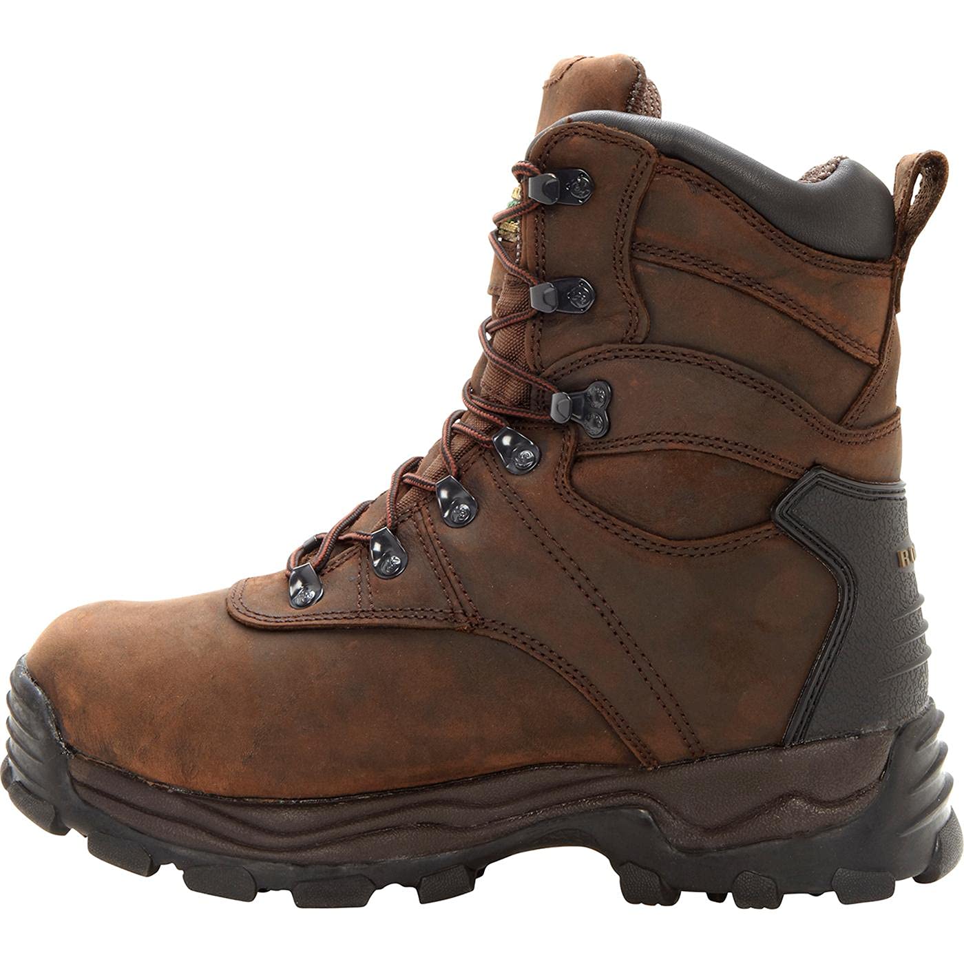 ROCKY Sport Utility 600G Insulated Waterproof Work Boots for Men - Heavy Duty Winter Snow Boots with Thick Insulation for Construction, Hiking & Outdoor Activities