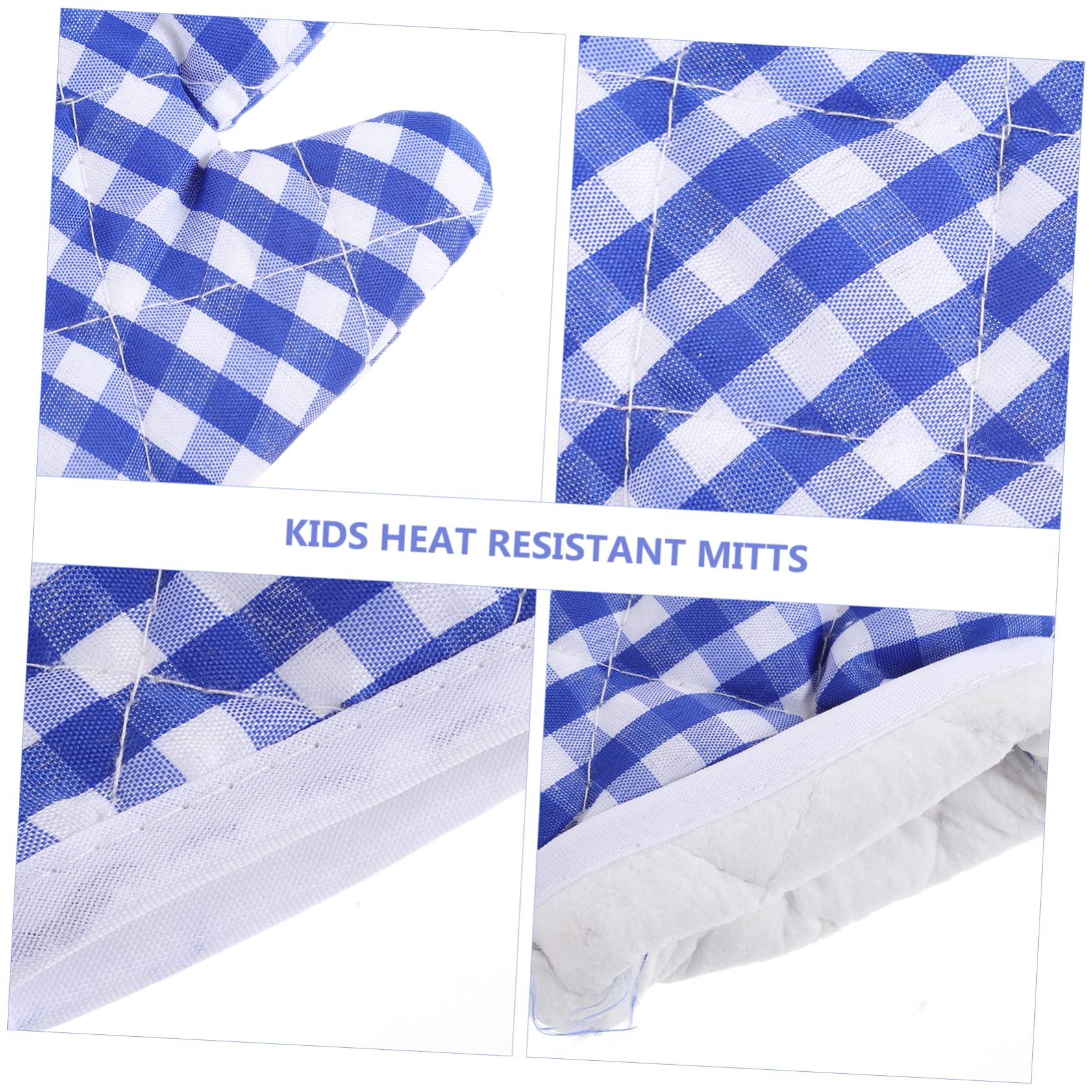 2Pcs Heat Resistant Baking Gloves - Oven Mitts for Cooking, Baking & Microwave Use - Farmhouse & Restaurant Kitchen Essentials (Dark Blue) - Perfect for Baking, Grilling & Handling Hot Dishes Safely